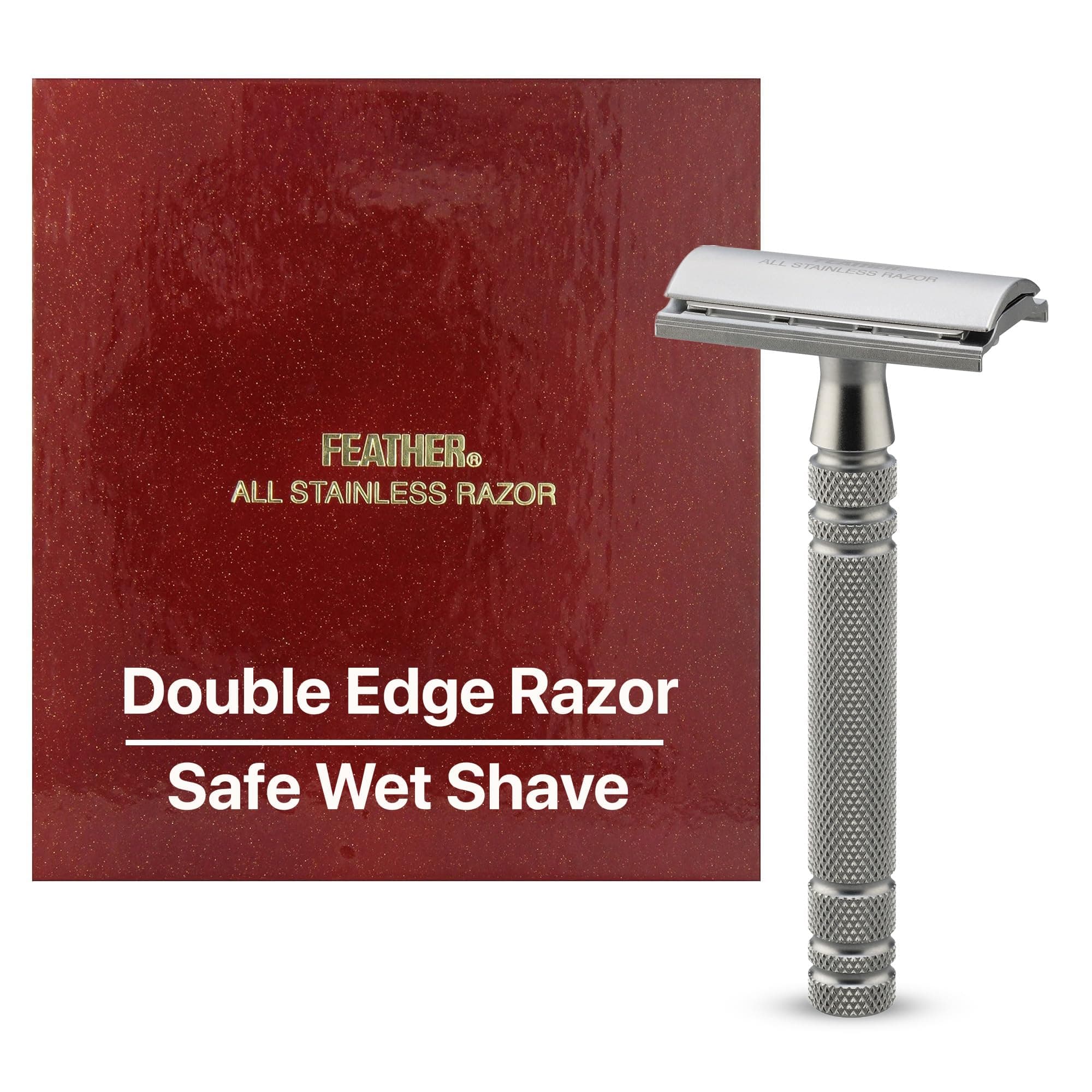 Feather Stainless Steel Double Edge Razor AS D2