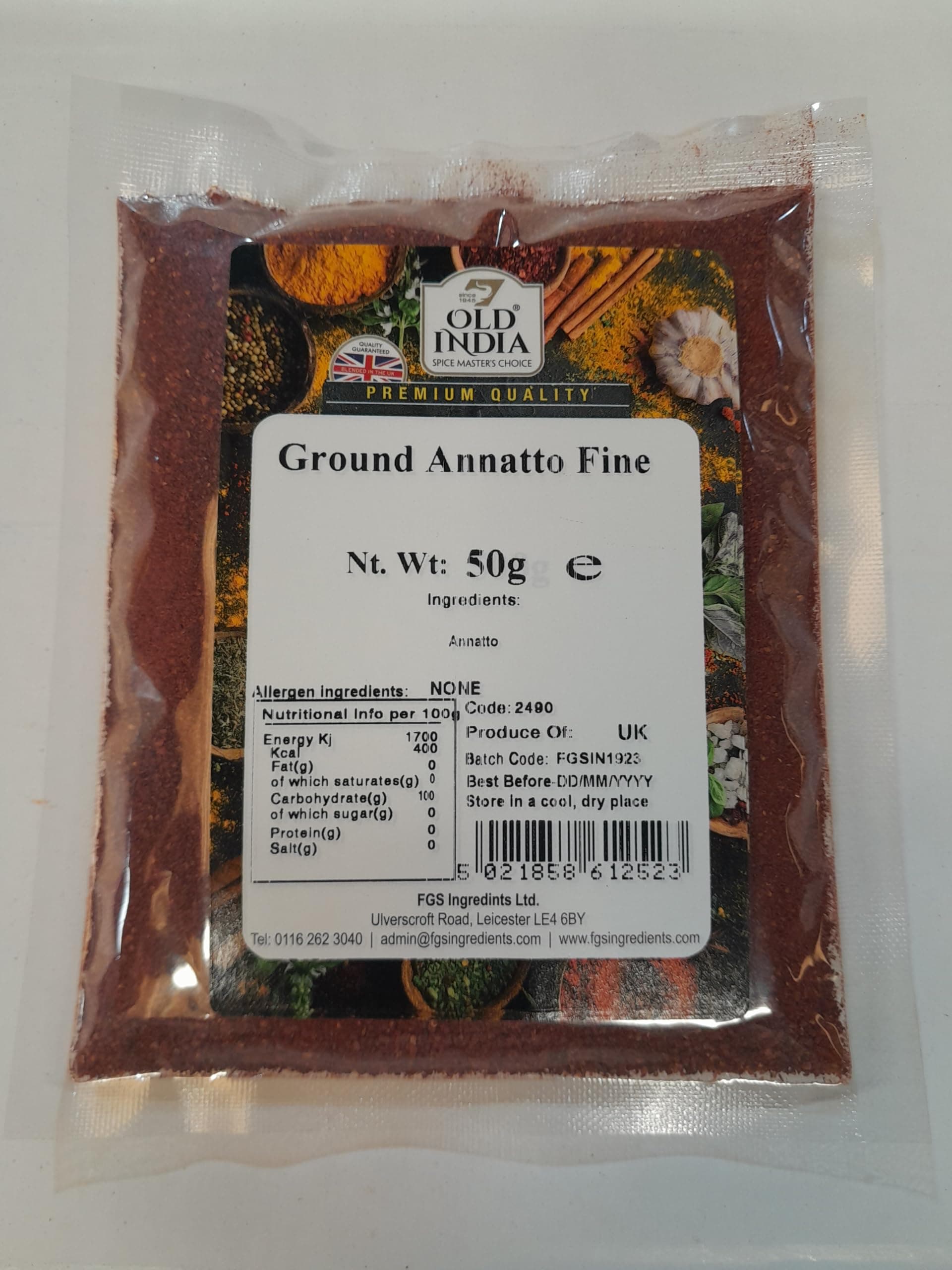Ground Annatto Fine 50g