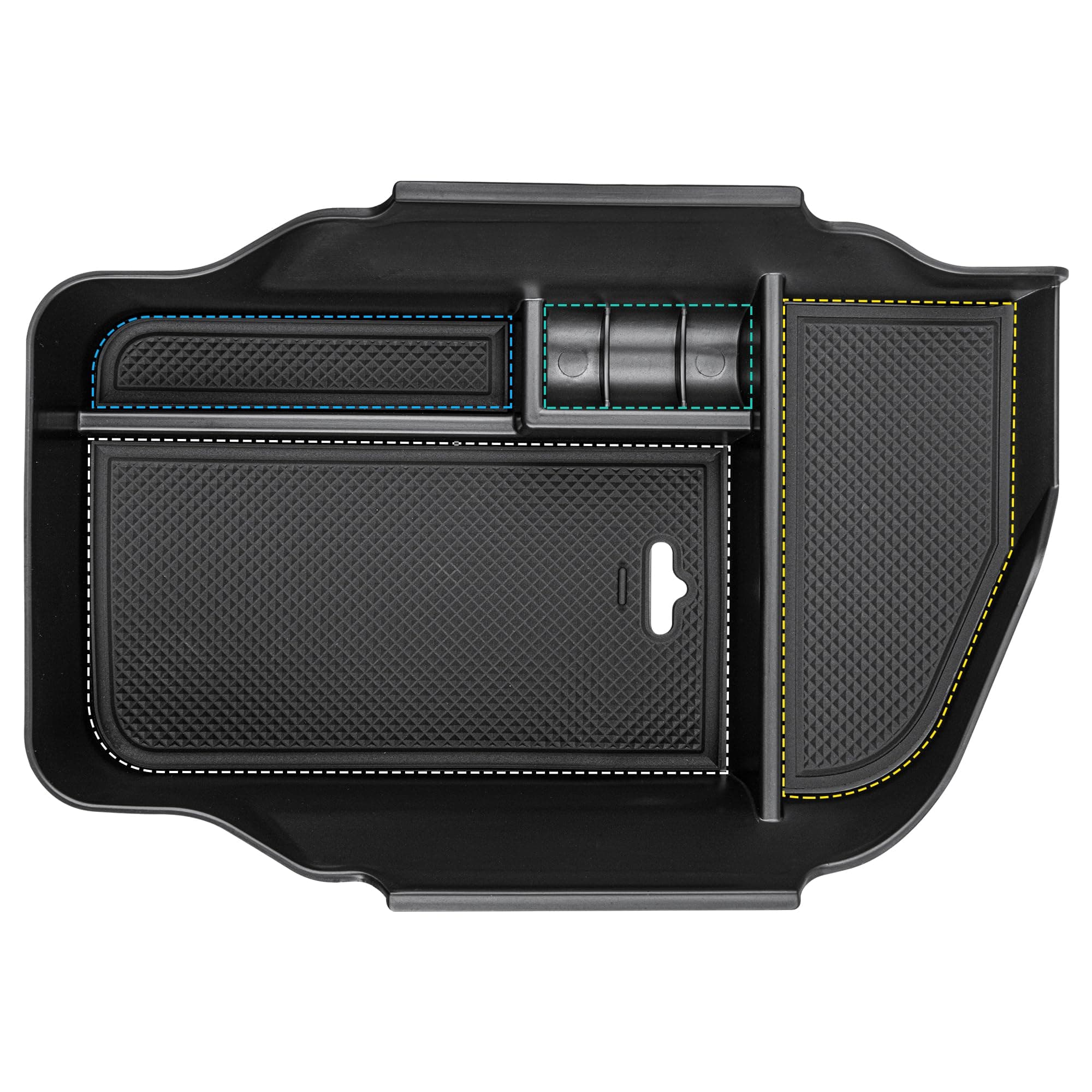 Center Console Organizer Tray for 2014-2024 Lexus RC 300 350 IS 350 500 Armrest Box Secondary Storage Factory Model Design with Anti-Slip Pad