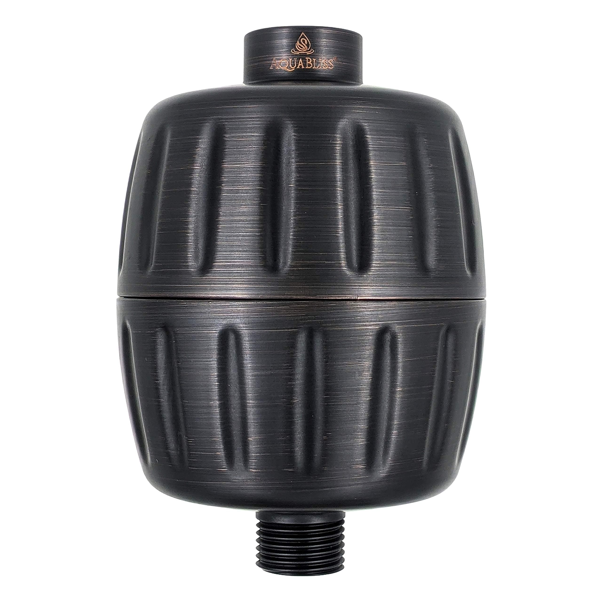 HD HEAVY DUTY High Output Shower Filter – Latest Superior Advanced 30x Filter Media - Universal Multi-Stage Shower Head Filter for Chemicals, Chlorine, Pesticides (SF500) - Oil Rubbed Bronze