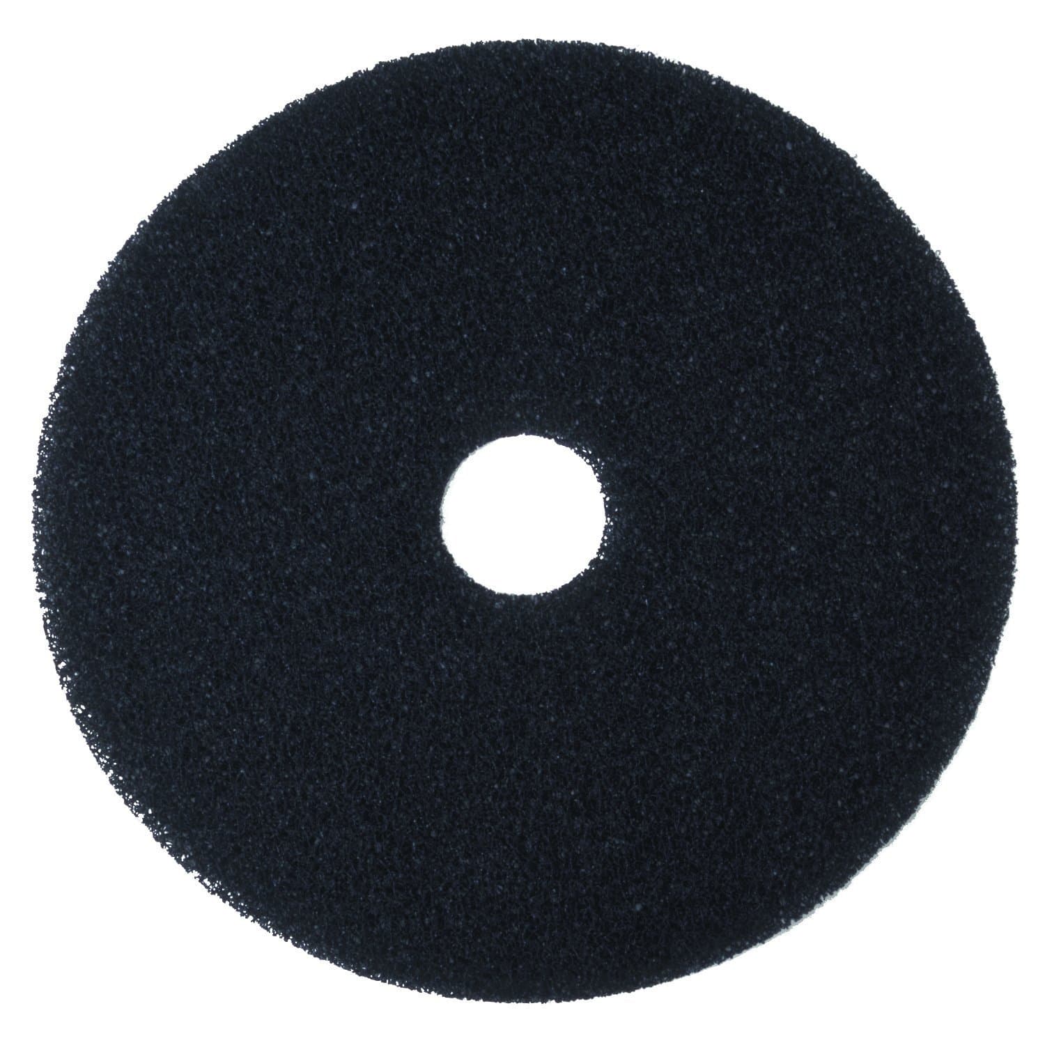 3M Black Stripper Pad 7200, 20" Floor Care Pad