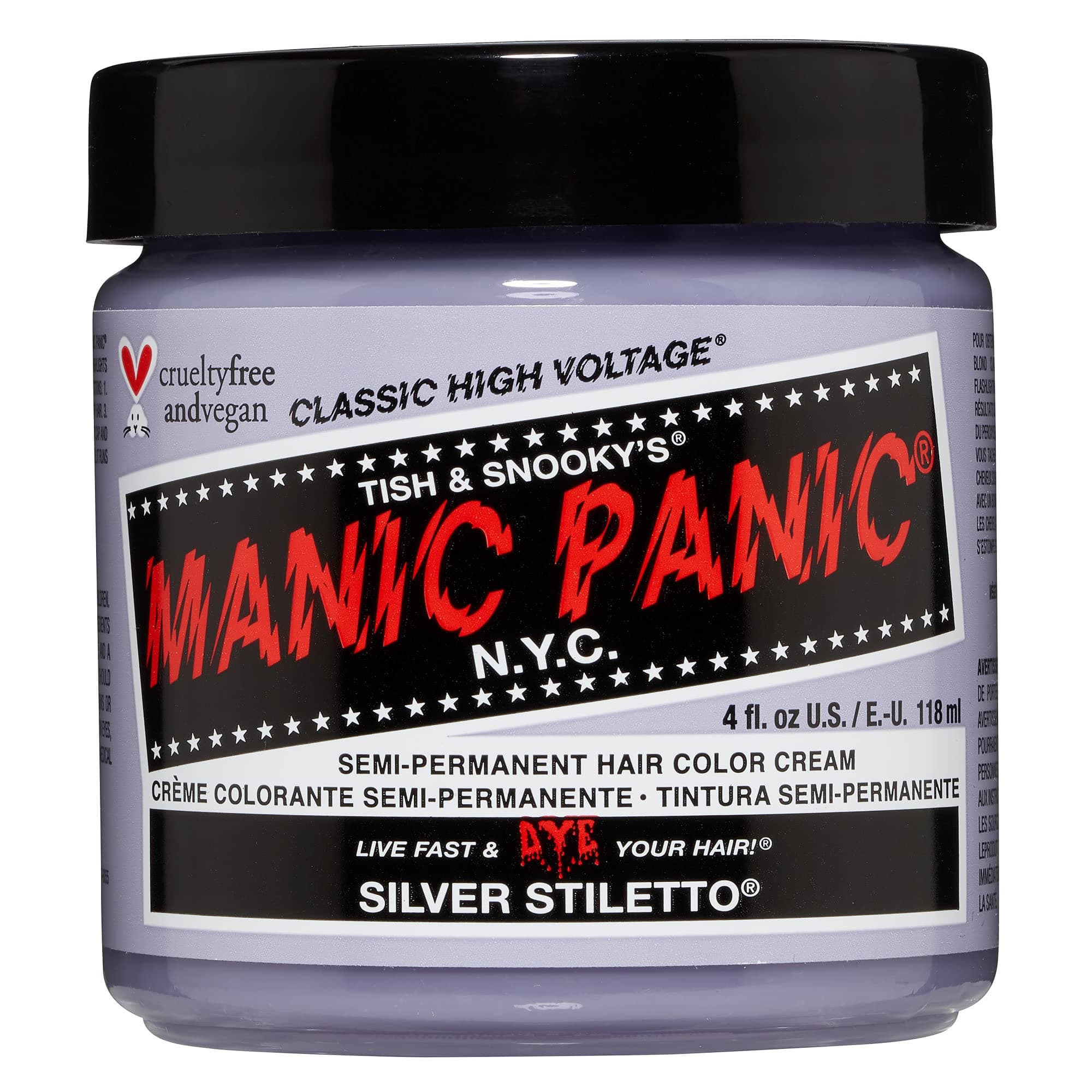 Manic Panic Silver Stilleto Classic Creme 4Oz