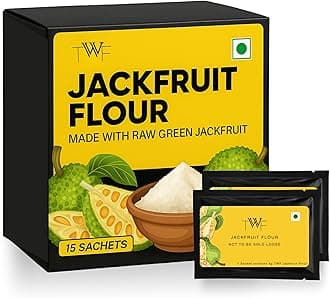 TWF Jackfruit Flour Sachets | 15 Sachets | 100% Kathal Atta | Gluten-Free | Zero Bitterness | Helps Control Sugar | Convenient for Daily Use