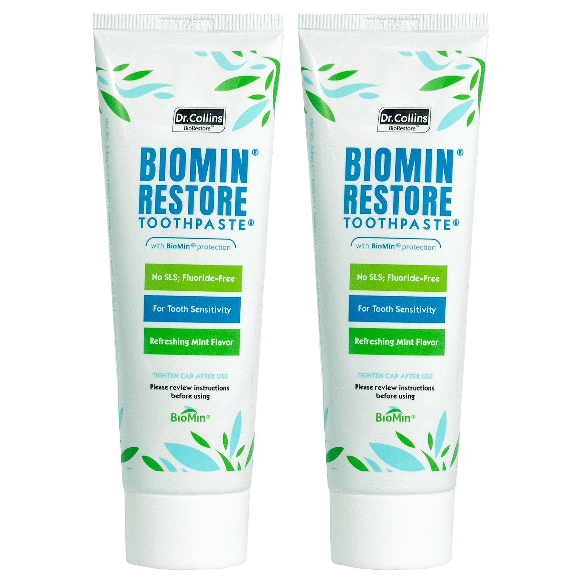 Biomin Restore Toothpaste with Biomin C, 3.5oz (Pack of 2)