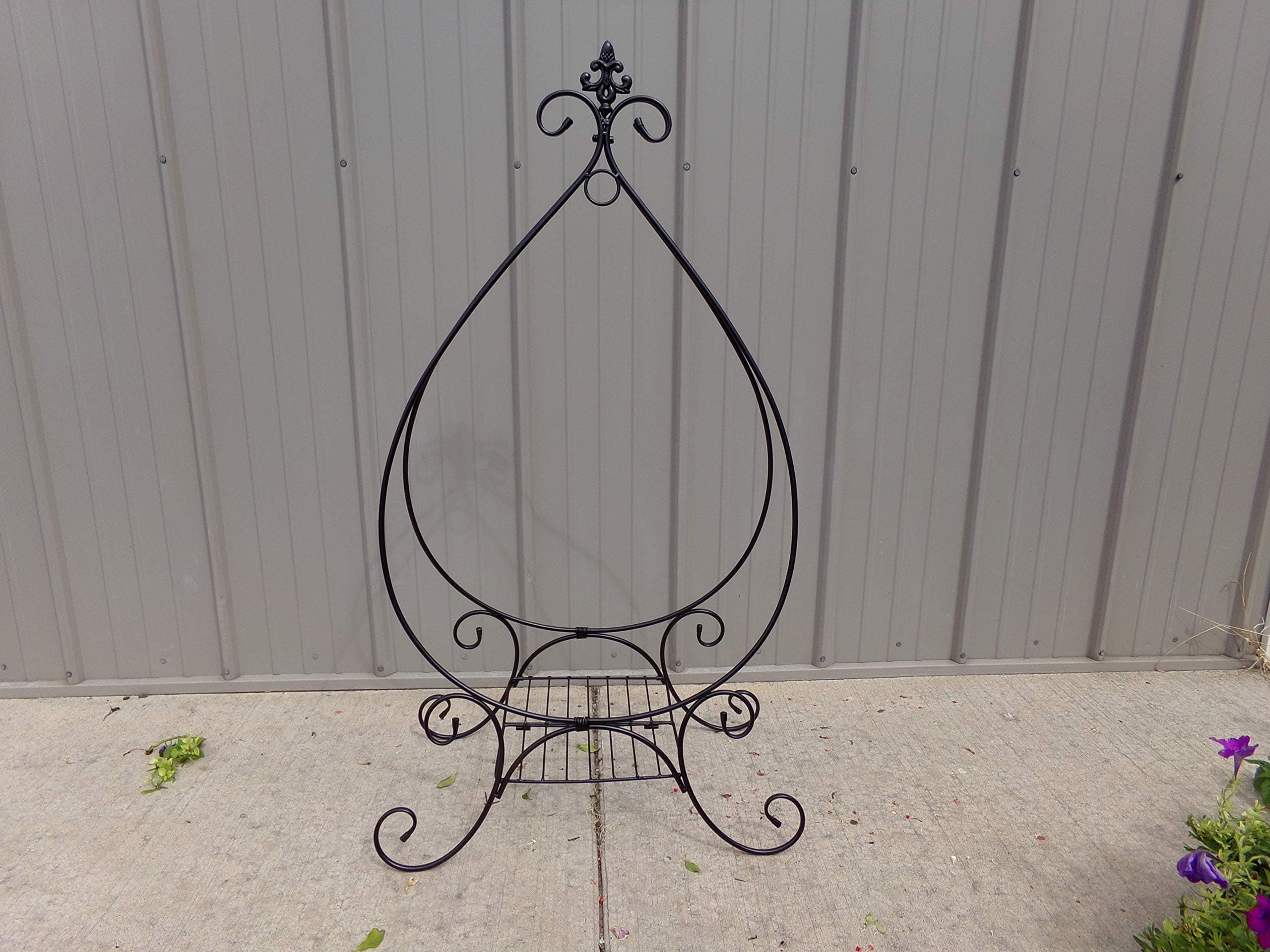 Large Tear Drop Dual Purpose Folding Plant Stand