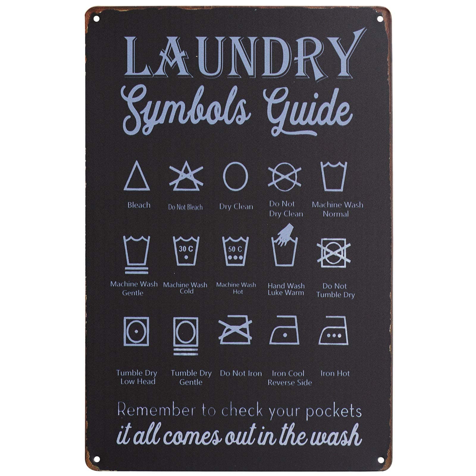 Laundry symbol guide
