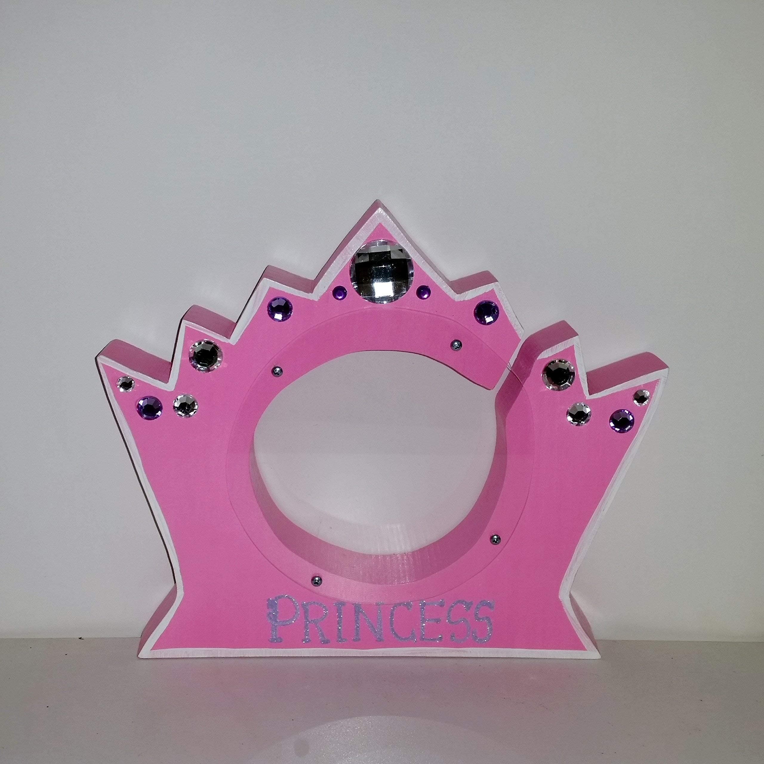 Customized/Personalized Wooden Crown Money Bank.