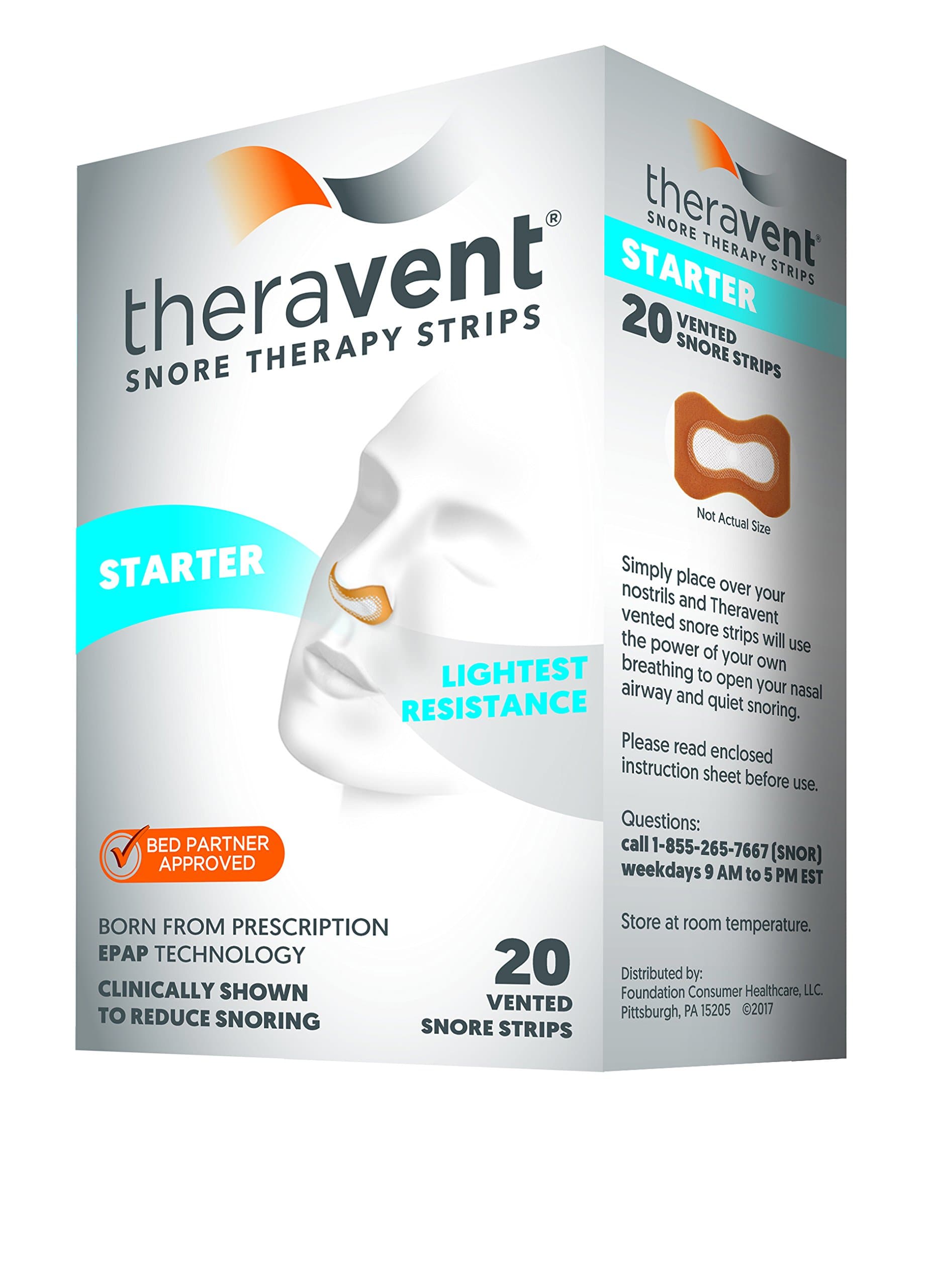 Theravent Snore Therapy Starter Pack, 20 Count