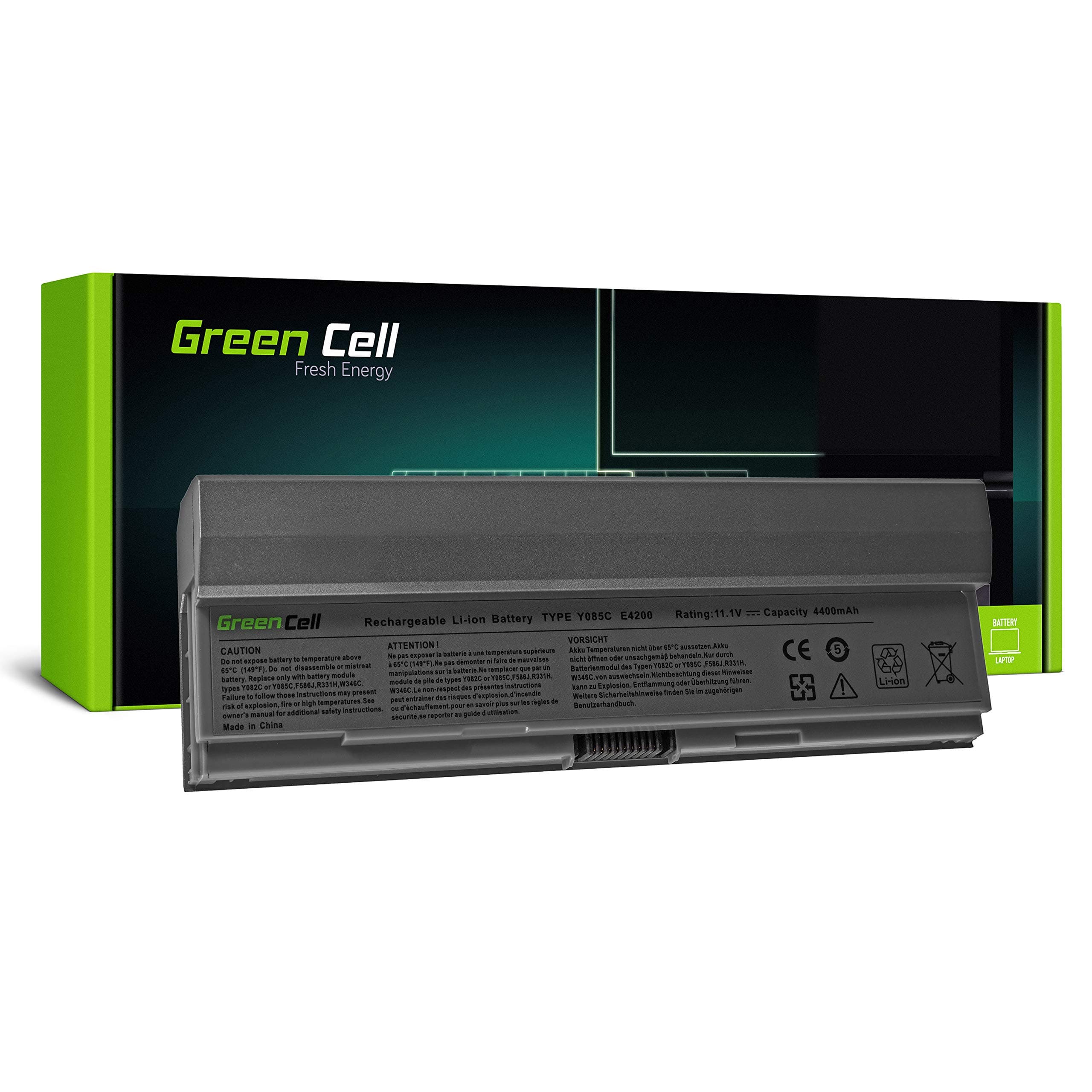 Green Cell® Extended Series Battery for Dell Latitude E4200 E4200n W346C X784C Y082C Y085C (6 Cells 4400mAh 11.1V Silver)