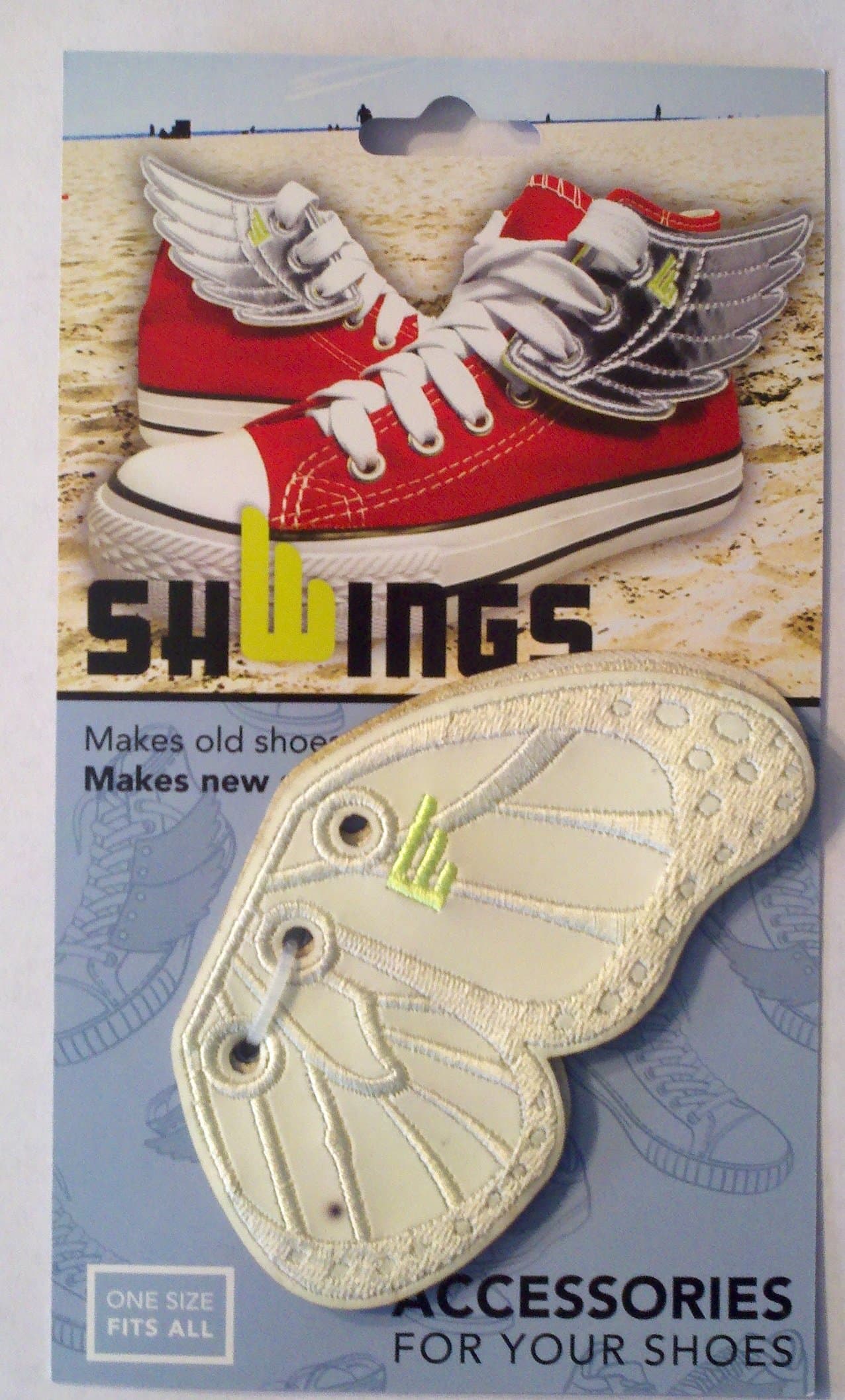Shwings White Wings Shoe Lace Accessories