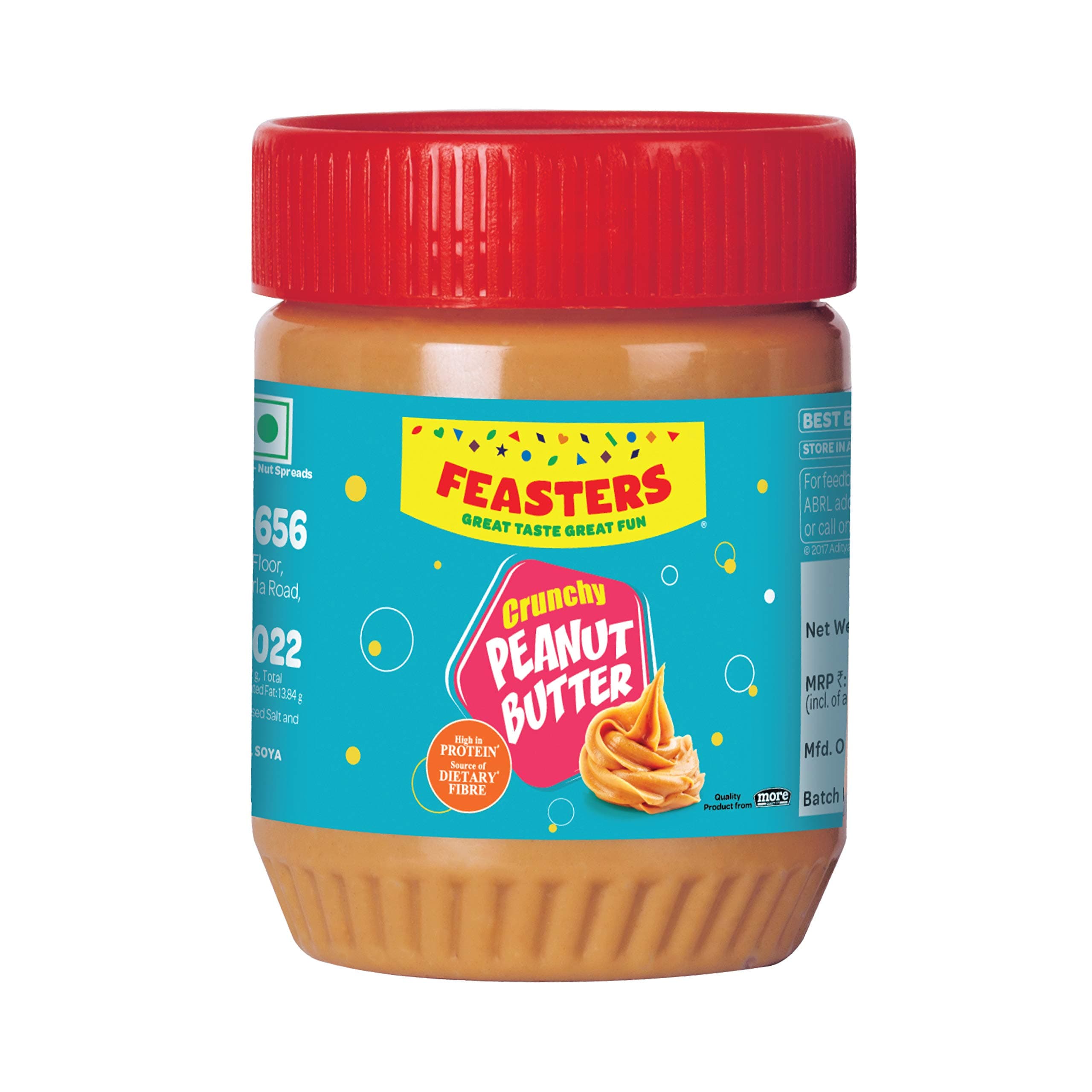 Feasters Peanut Butter Crunchy Bottle, 227g