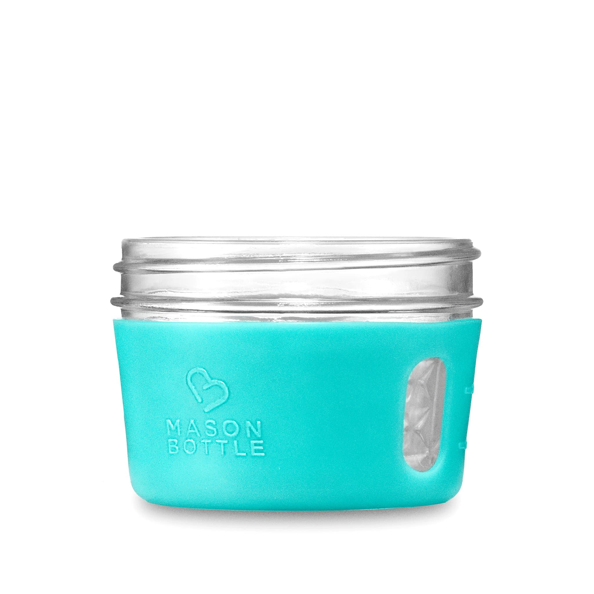 Mason Bottle 4oz Mason Jar Silicone Sleeve (2-Pack) - Regular Mouth Sleeve - Non-Toxic, Dishwasher Safe Small Mason Jar Sleeve for Grip & Protection - Made in USA (Jar NOT Included)