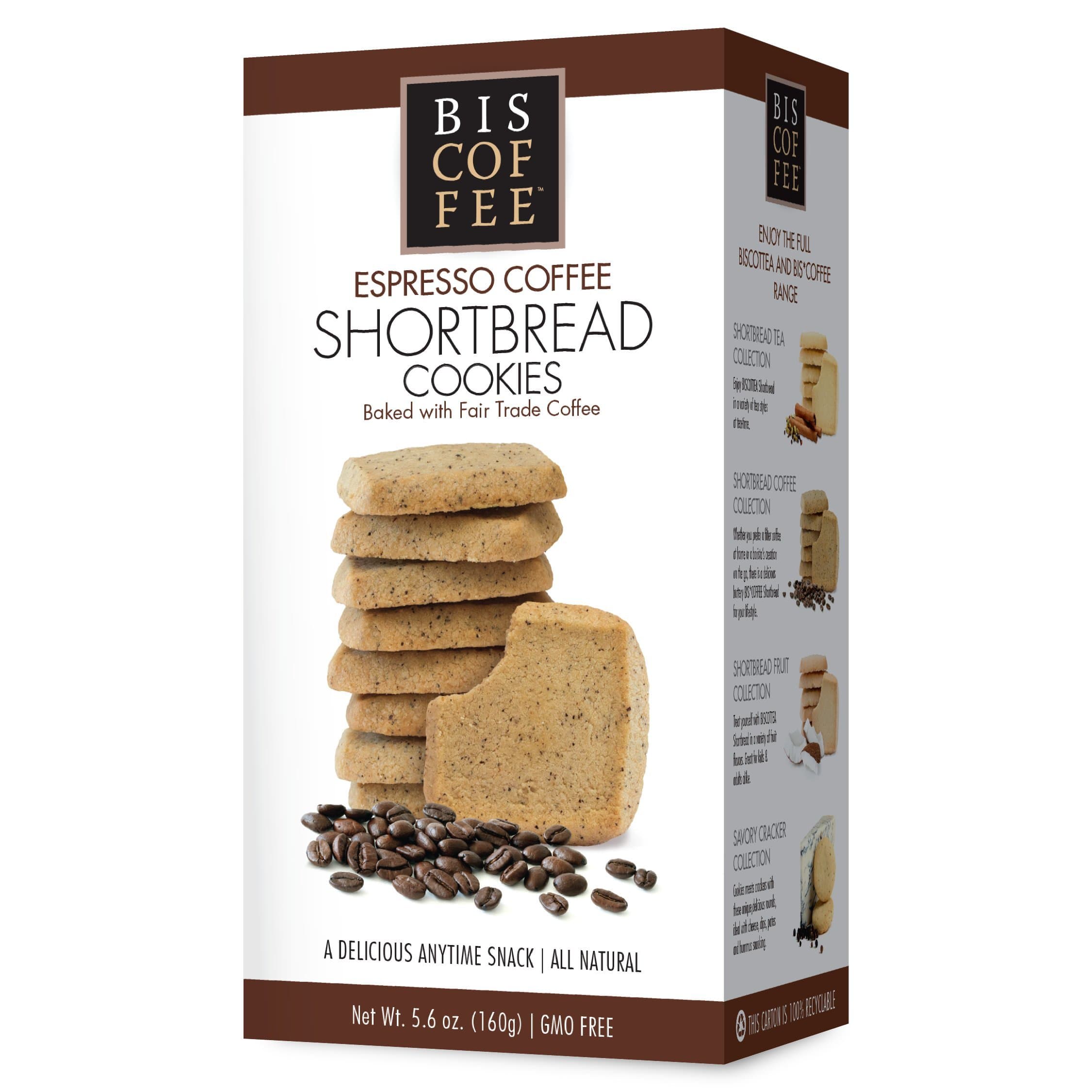 Espresso Coffee Shortbread Cookie (8 Cookies)