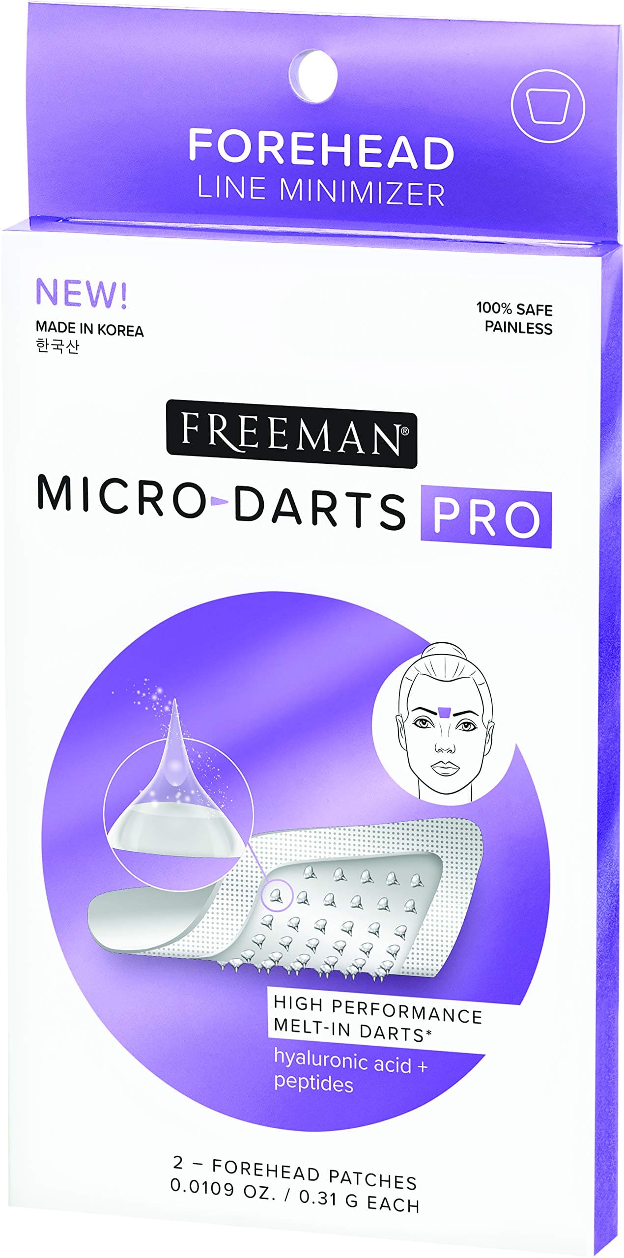 Freeman Micro-Darts Pro Fill Smooth Forehead Melt In Patches