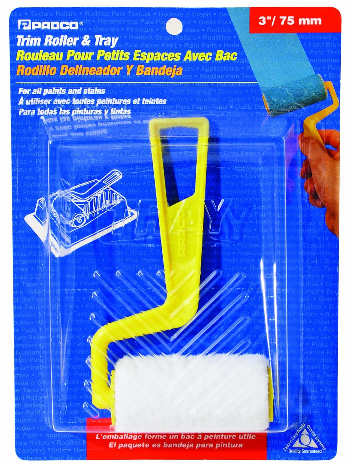 Padco 3770 Trim Roller and Molded Tray, Blue