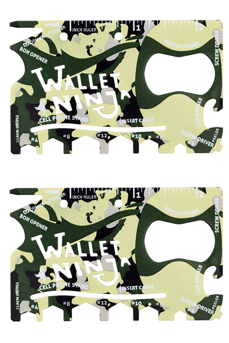 ninja wallet 18-in-1 Multi-purpose Credit Card Size Pocket Tool(pack 2)