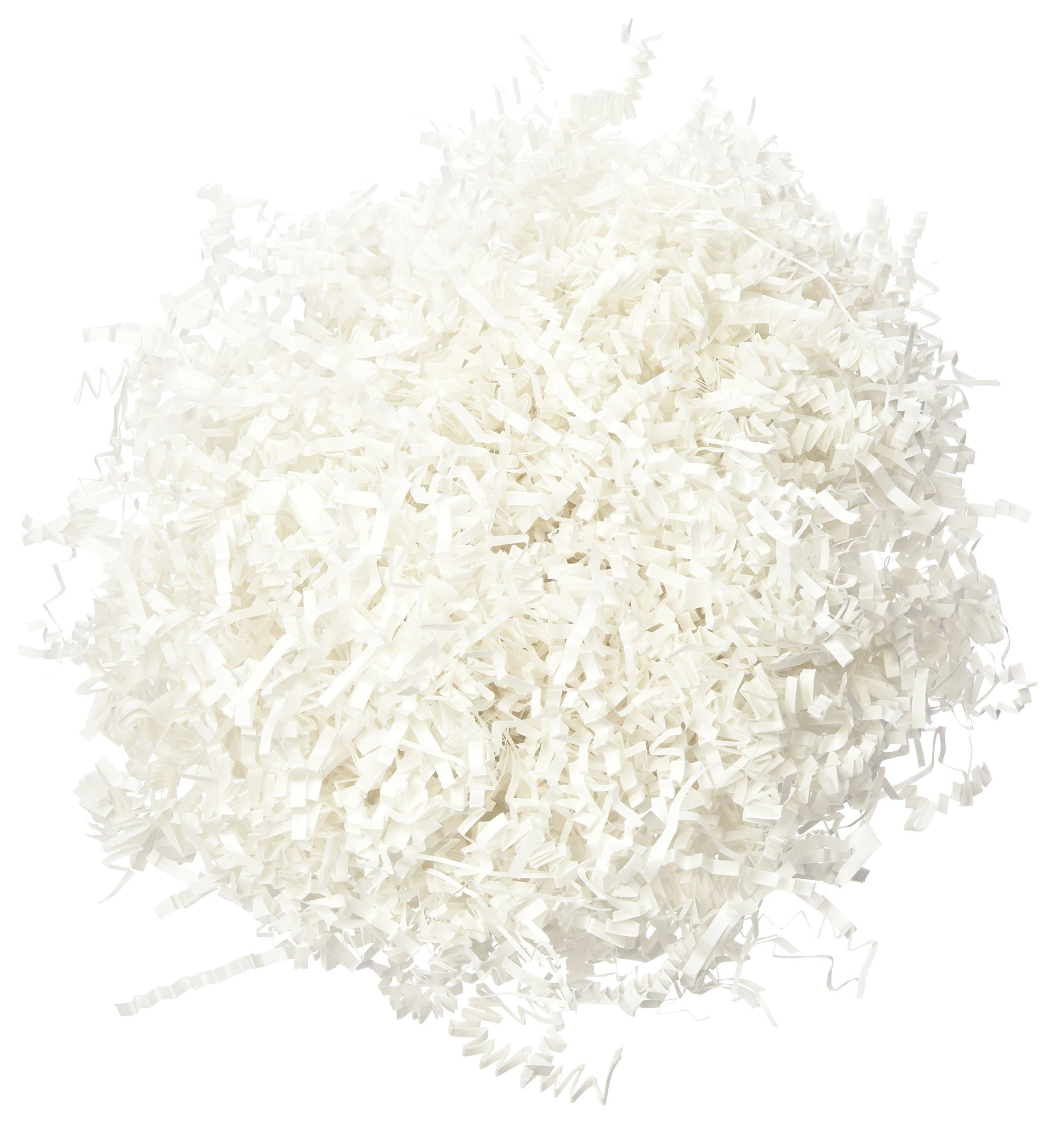 1/2 LB Crinkle Cut Paper Shred, White