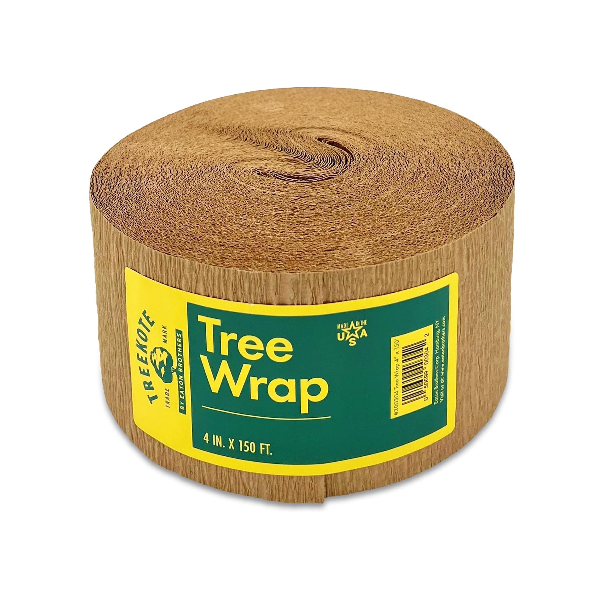 4" x150' Tree Wrap - Commercial Size Weather Resistant Tree Wrap - Tree Guard for Fruit Trees, Shrubs, and Saplings - Non Toxic