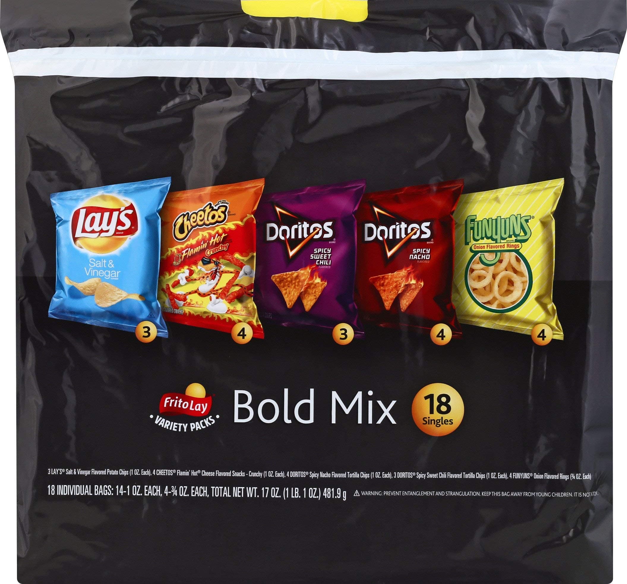 Frito-Lay Bold Mix Variety Pack, 18 Count