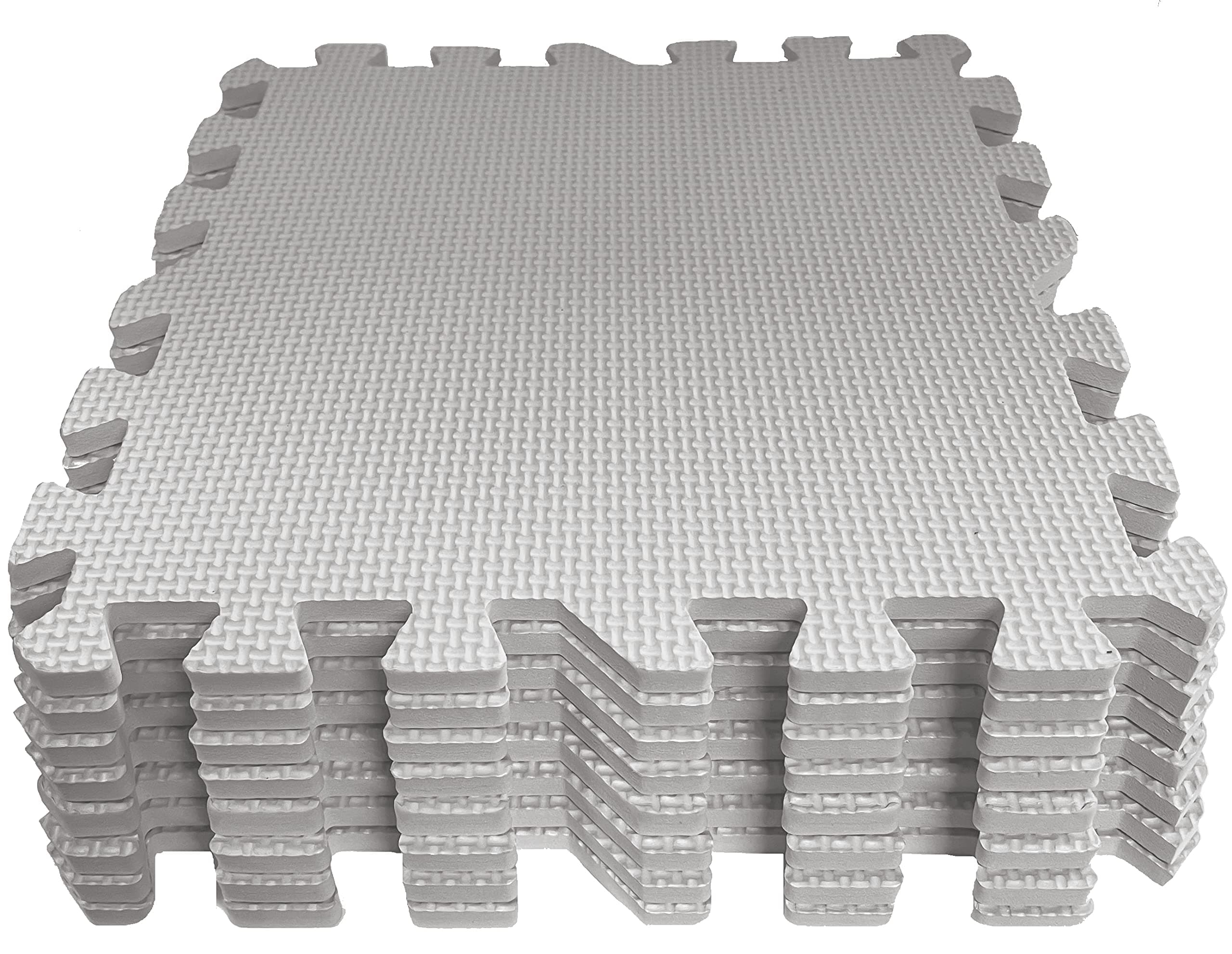 8pc Grey 30.5 x 30.5 x 1cm Interlocking Foam Mat Set