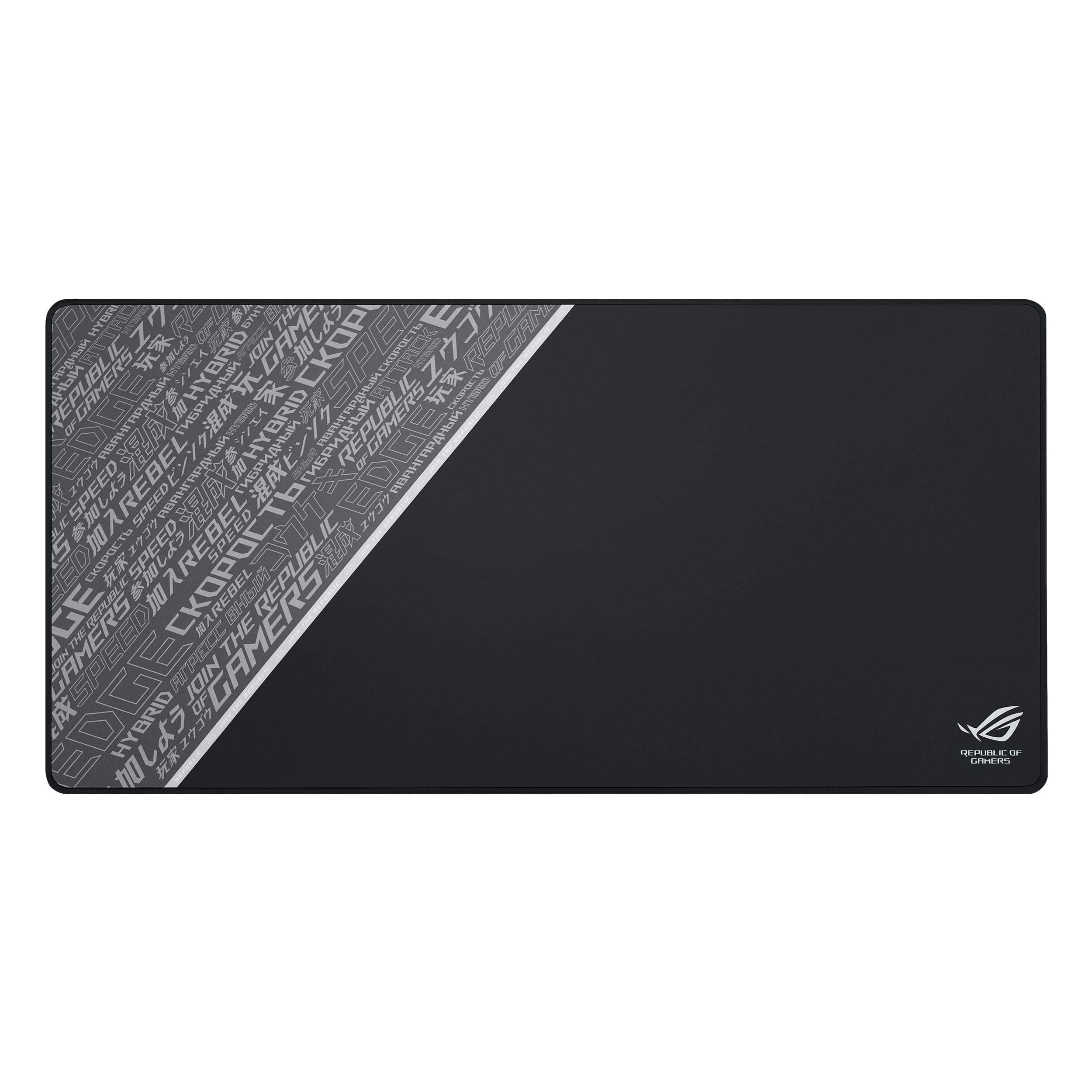ASUS ROG Sheath BLK Gaming Mouse Pad – 35.4” x 17.3", Extra-Large Surface, Ultra-Smooth for Precise Mouse Control, Anti-Fray Stitched Edges, Non-Slip Base - Black/Gray