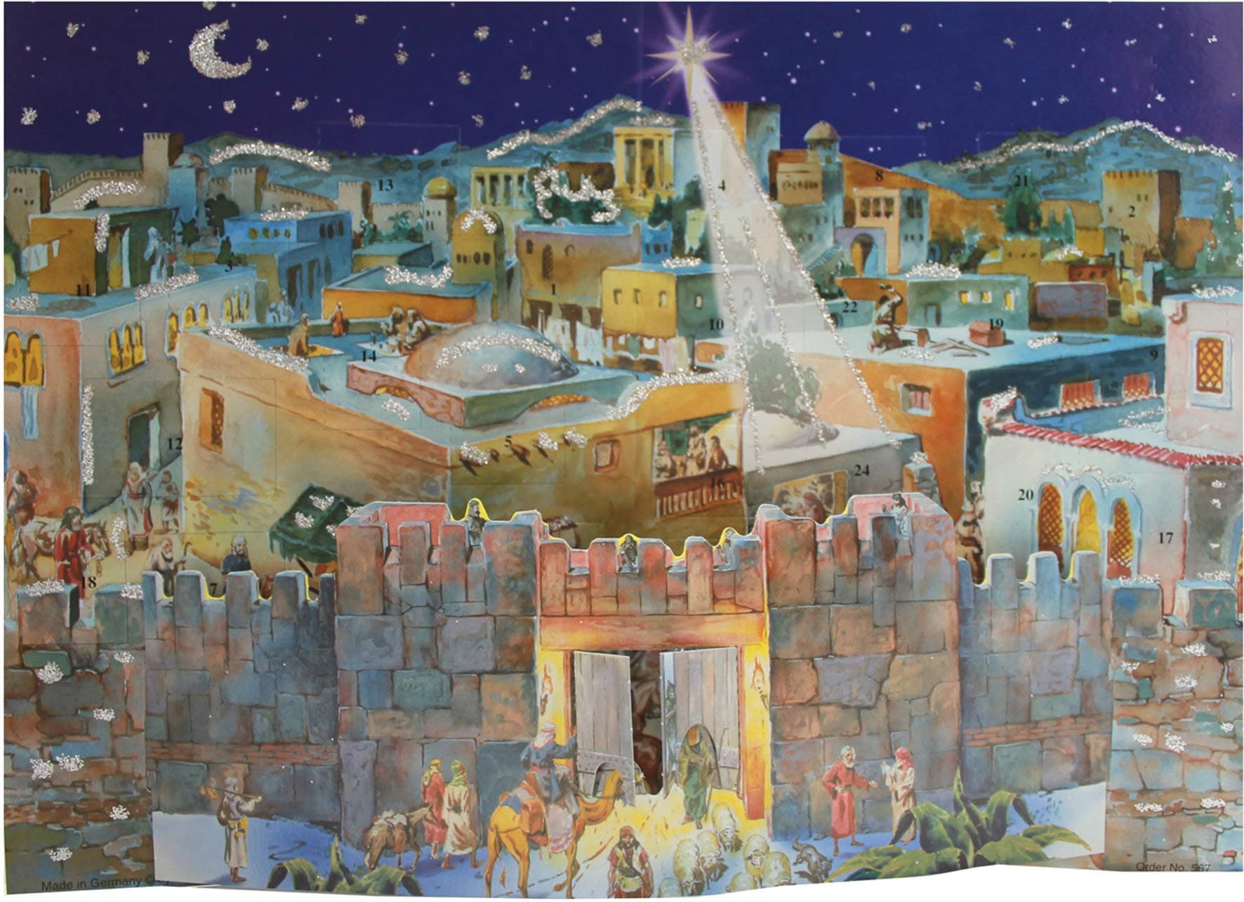 Advent Calendar "Old oriental town"