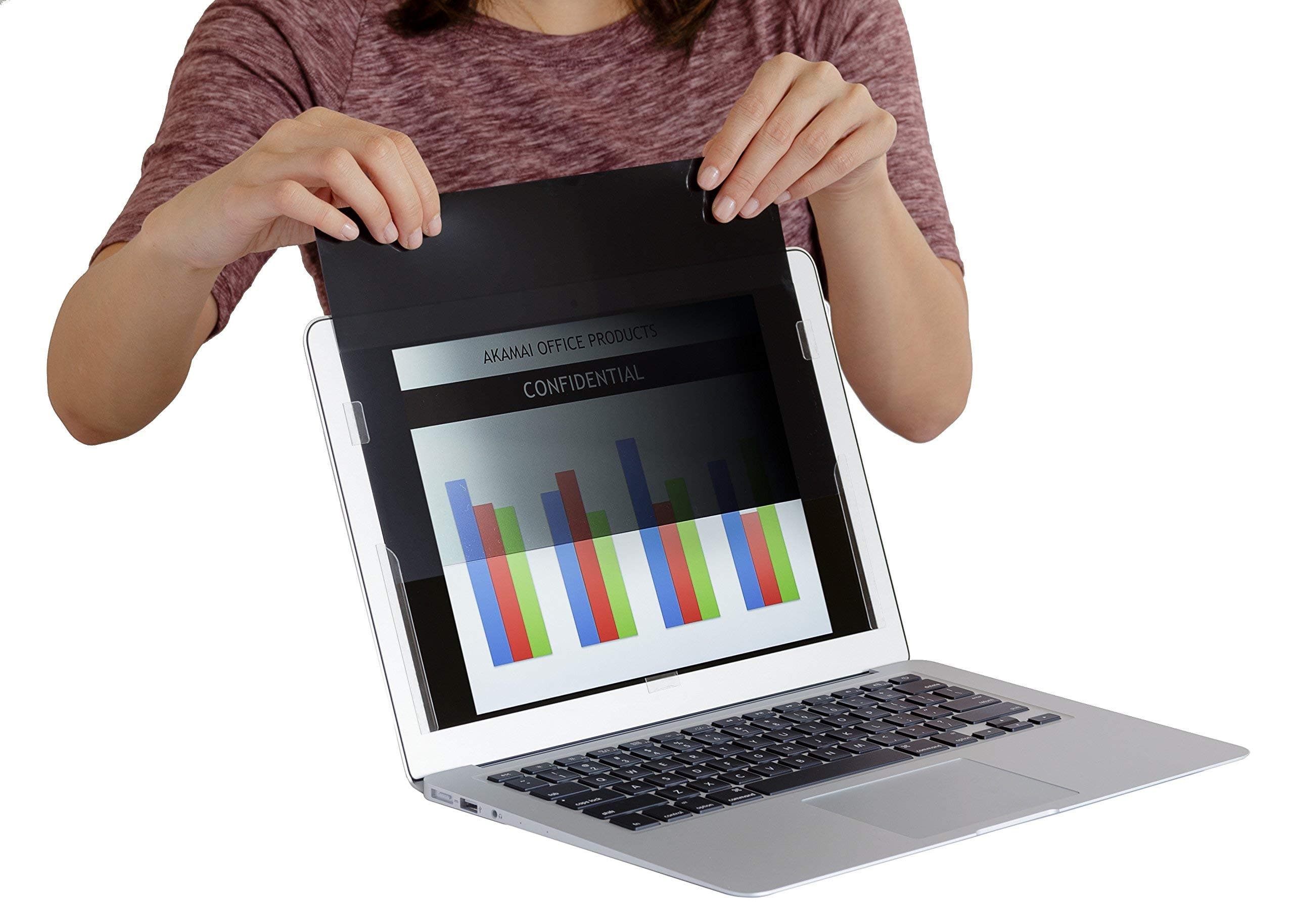 Apple MacBook Compatible – Premium Black Privacy Screen and Blue Light Screen Protector– Anti-Glare, Anti-Scratch, Blocks 96% UV (MacBook Air 13-inch, Black)