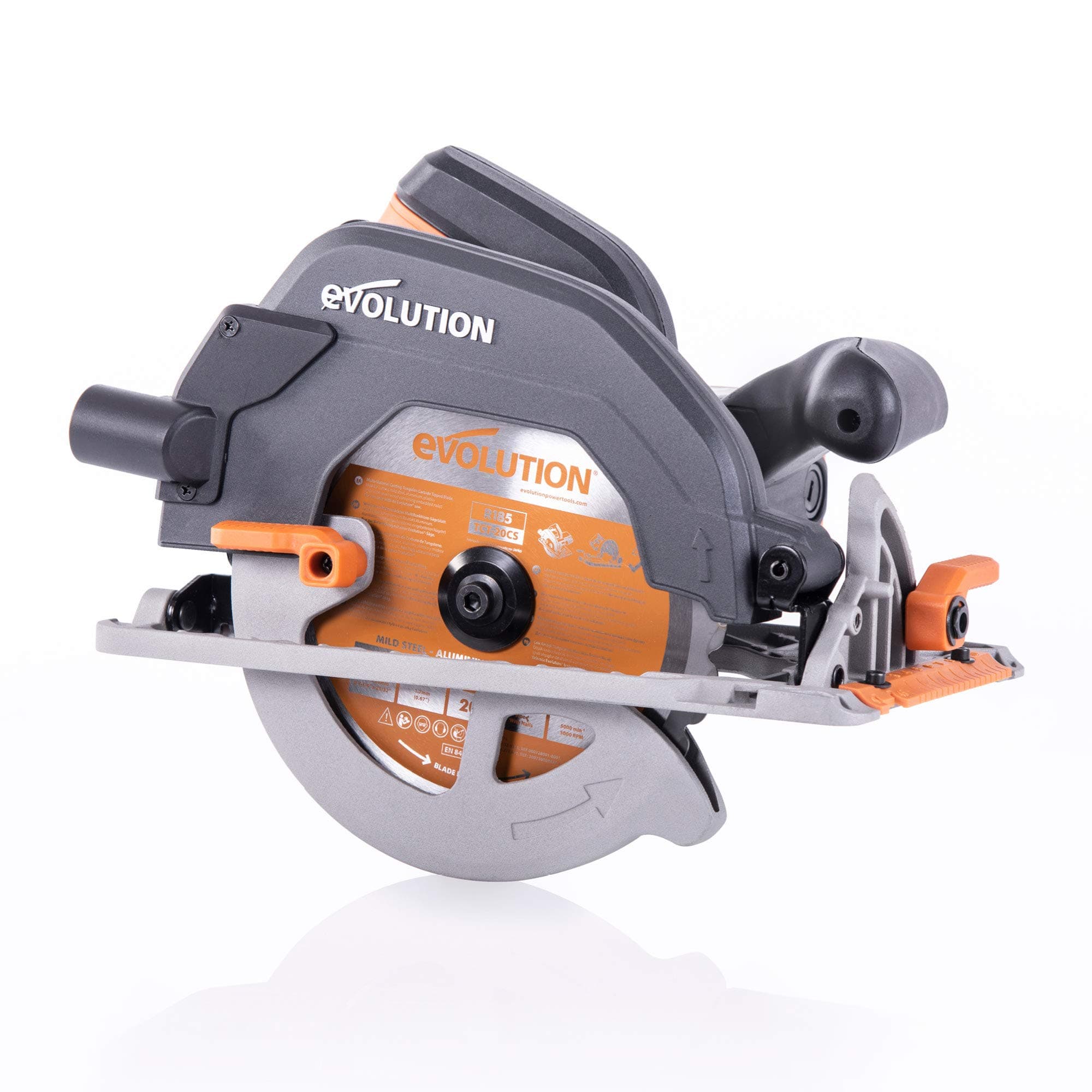 R185CCS 7-1/4" TCT Multi-Material Cutting Circular Saw, 7-1/4", Orange