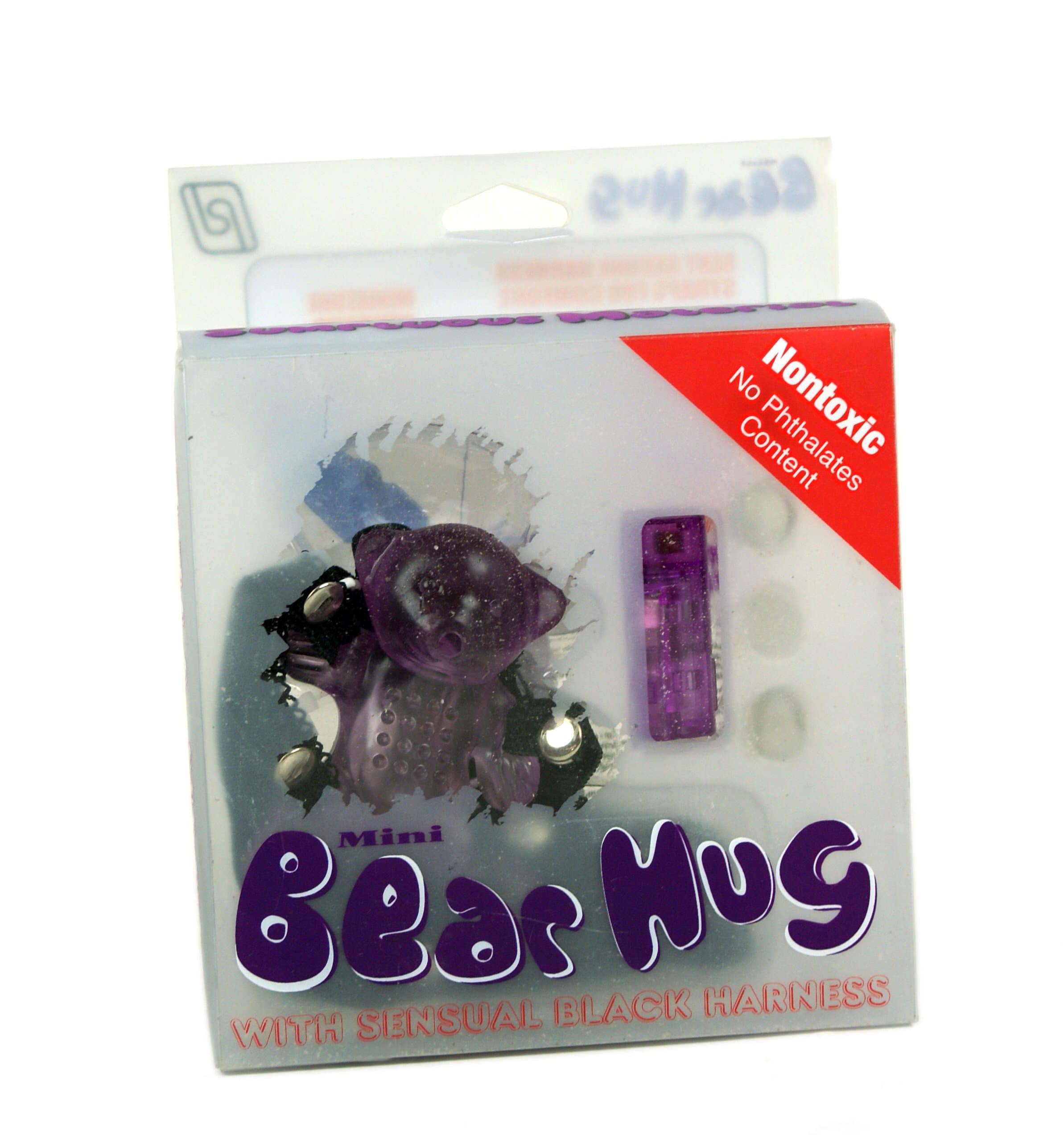 Mini Bear Hug with Sensual Black Harness Vibe