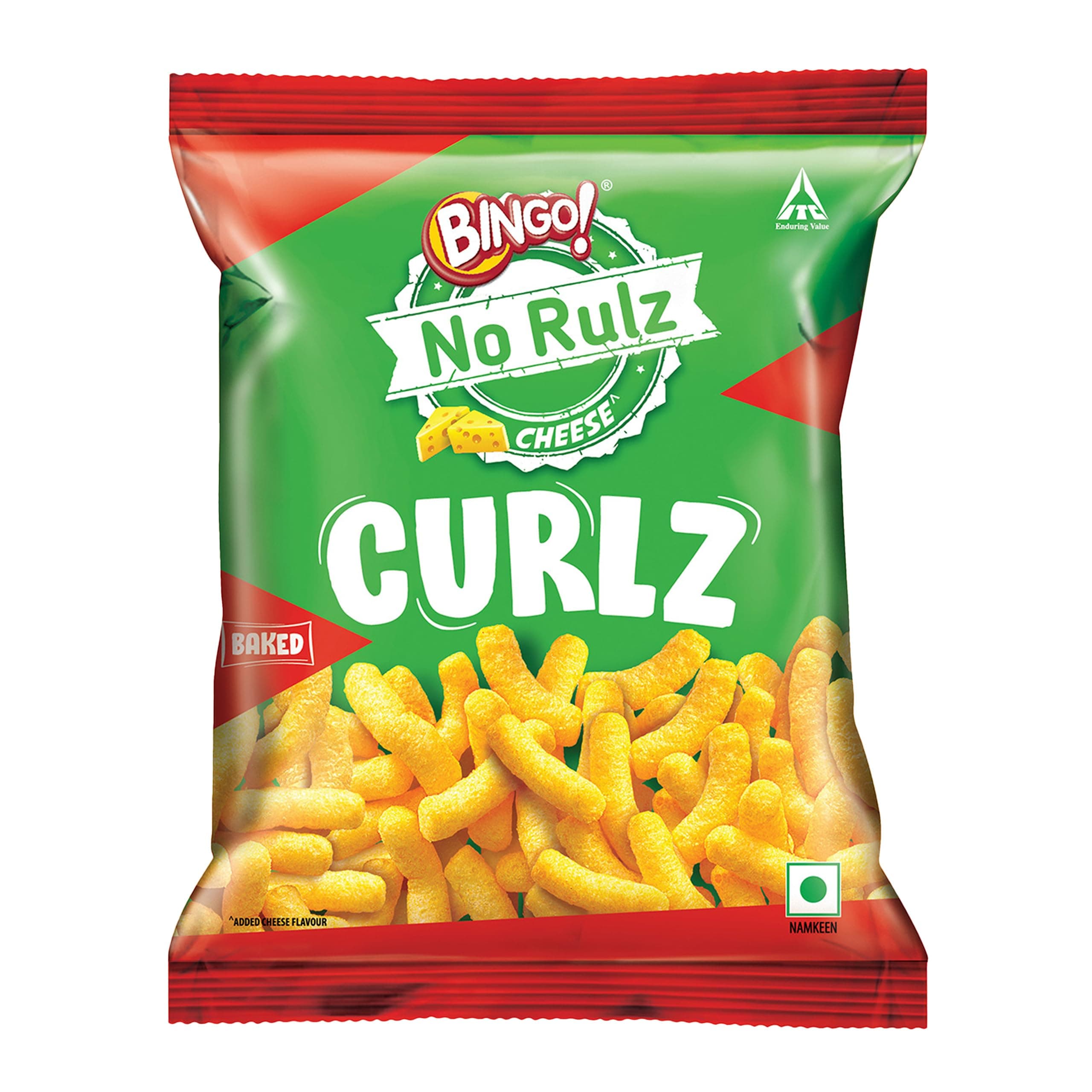 Bingo! No Rulz Cheese Curlz, 80 grams