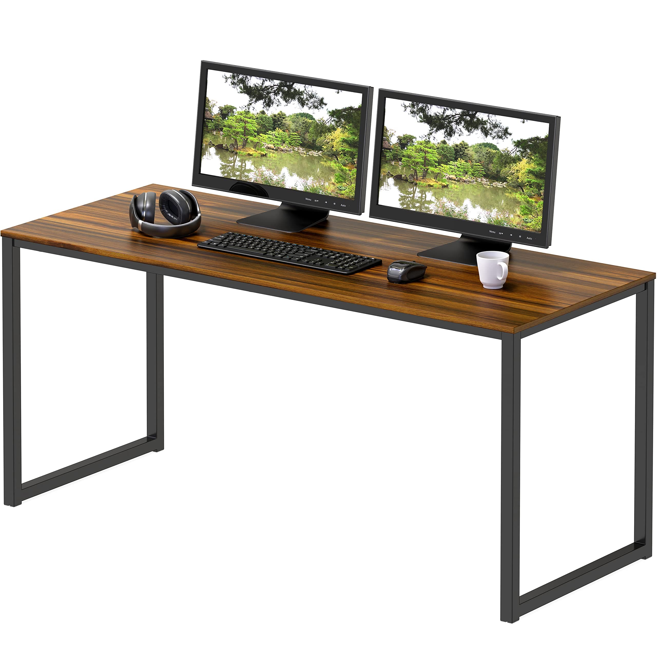 - SHW Mission 48-Inch Home Office Computer Desk, Walnut