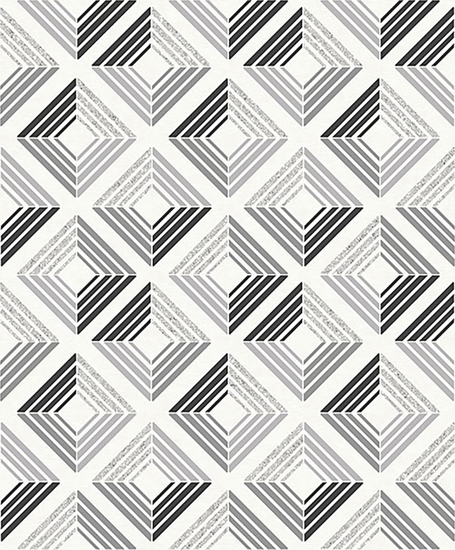 3D Wallpaper Geometric Diamond Glitter Echo Retro Squares Modern Bold