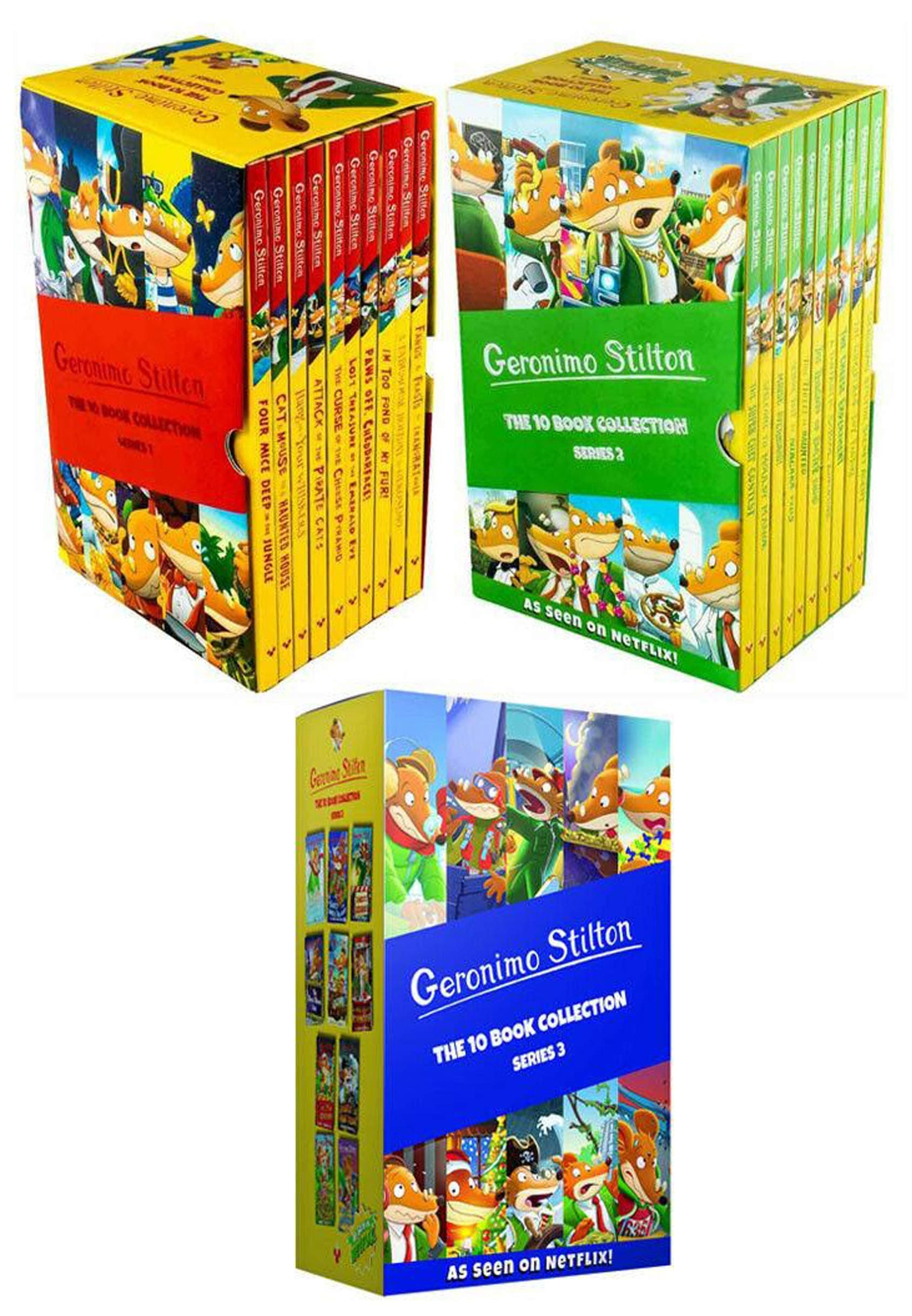 Geronimo Stilton Series 1, Series 2 and Series 3 - 30 Books Collection Box Set