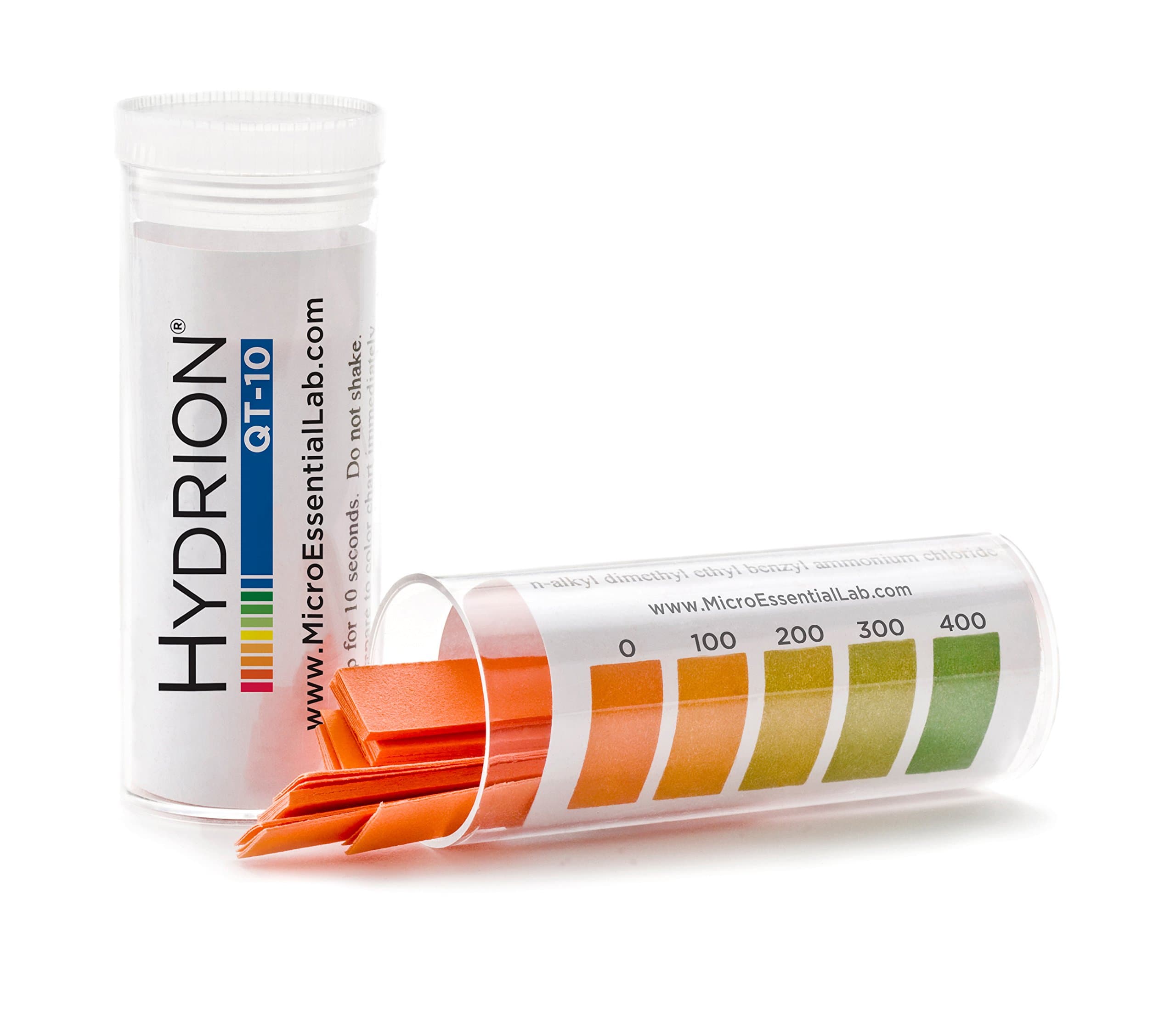 Pro Hydrion QT-10 Test Strips QT-10V 100 Strips per Vial (not rolls)
