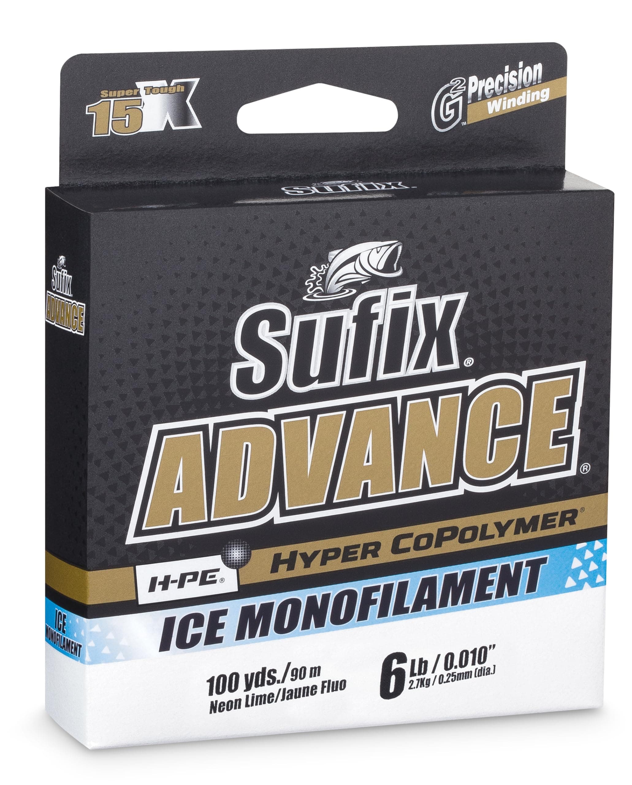 100 Yard Advance Ice Monofilament Fishing Line - Clear