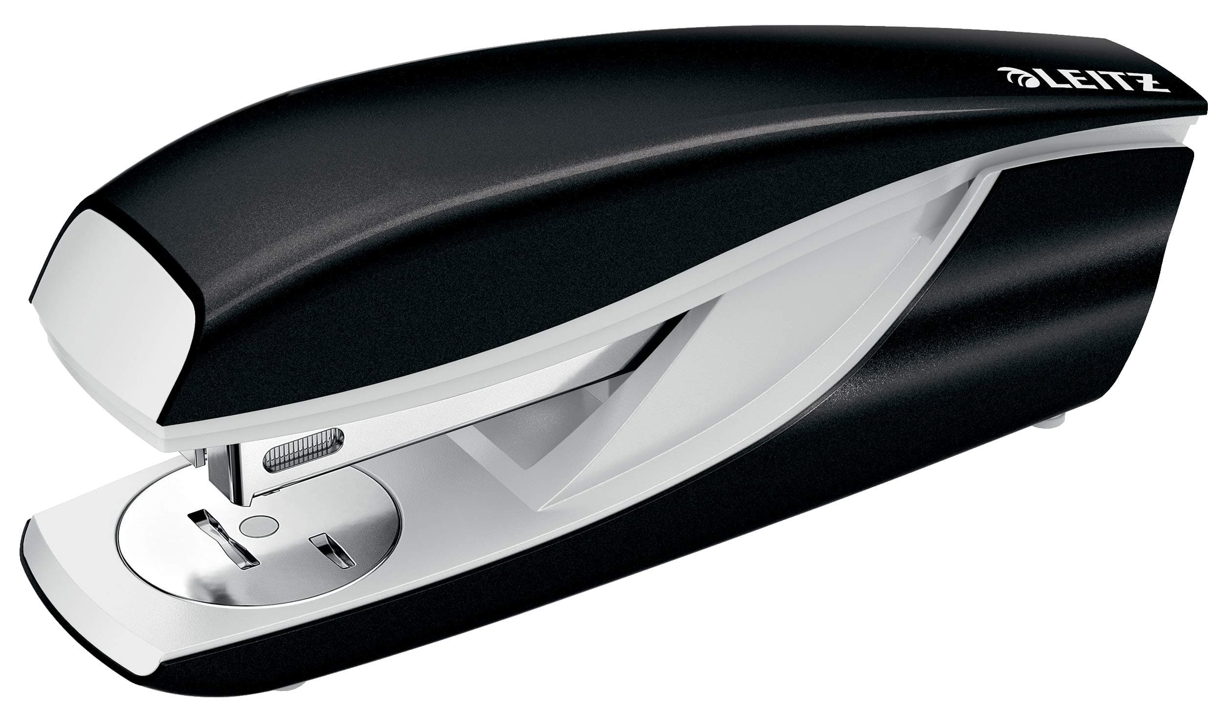 Leitz Stapler, 30 Sheet Capacity, Ergonomic Metal Body, Includes Staples, WOW Range, 55022095 - Black