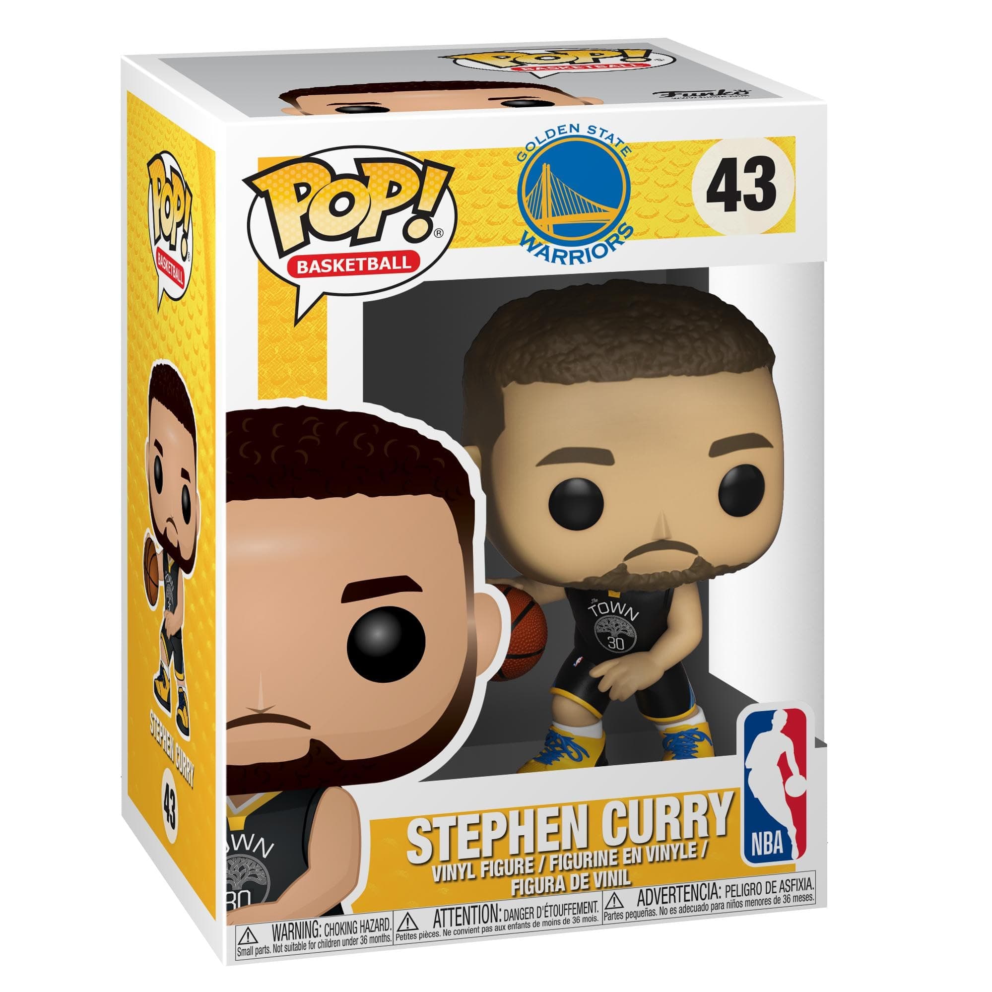 Pop NBA: Warriors - Stephen Curry, One Size - Collectable Vinyl Figure - Gift Idea - Official Merchandise - Toys for Kids & Adults - Sports Fans - Model Figure for Collectors and Display