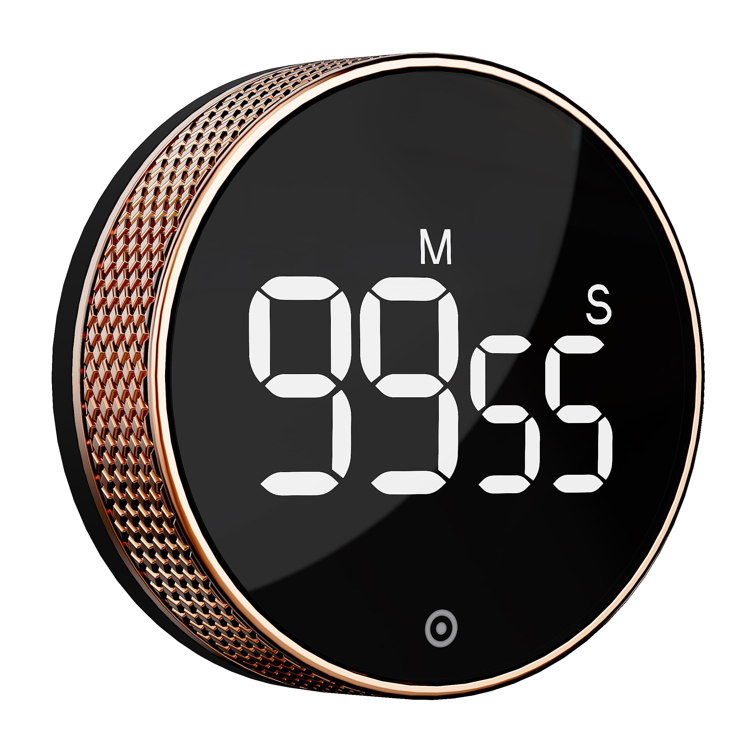 BlueSnail Kitchen Timer with LED Digital Display Smart Efficana for Home Classroom Gym Office, Volume and Brightness Adjustable Productivity Timer (Rose Gold)