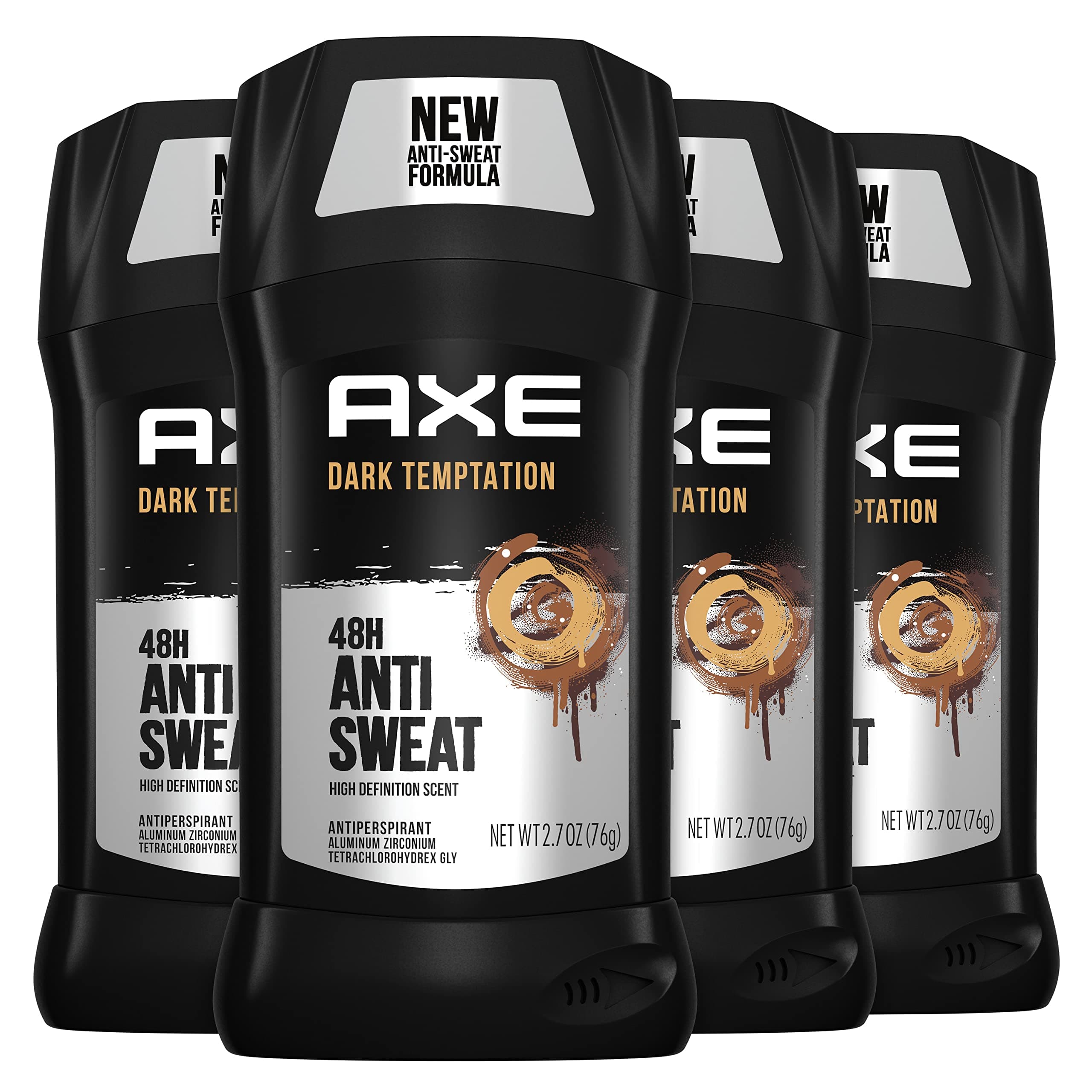 AXE DEO AXE Antiperspirant Deodorant Stick, Dark Temptation, 2.7 oz, 4 count