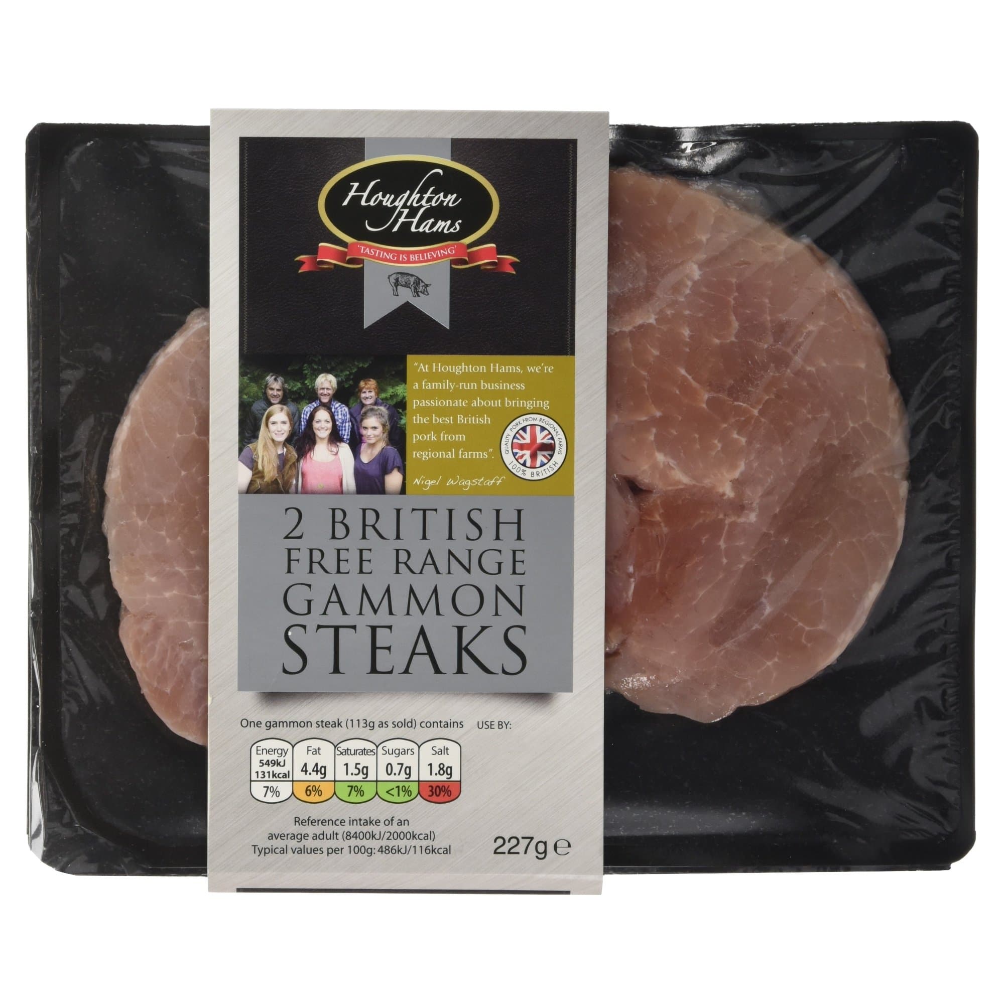 Houghton Hams Free Range Gammon Steak, 227g