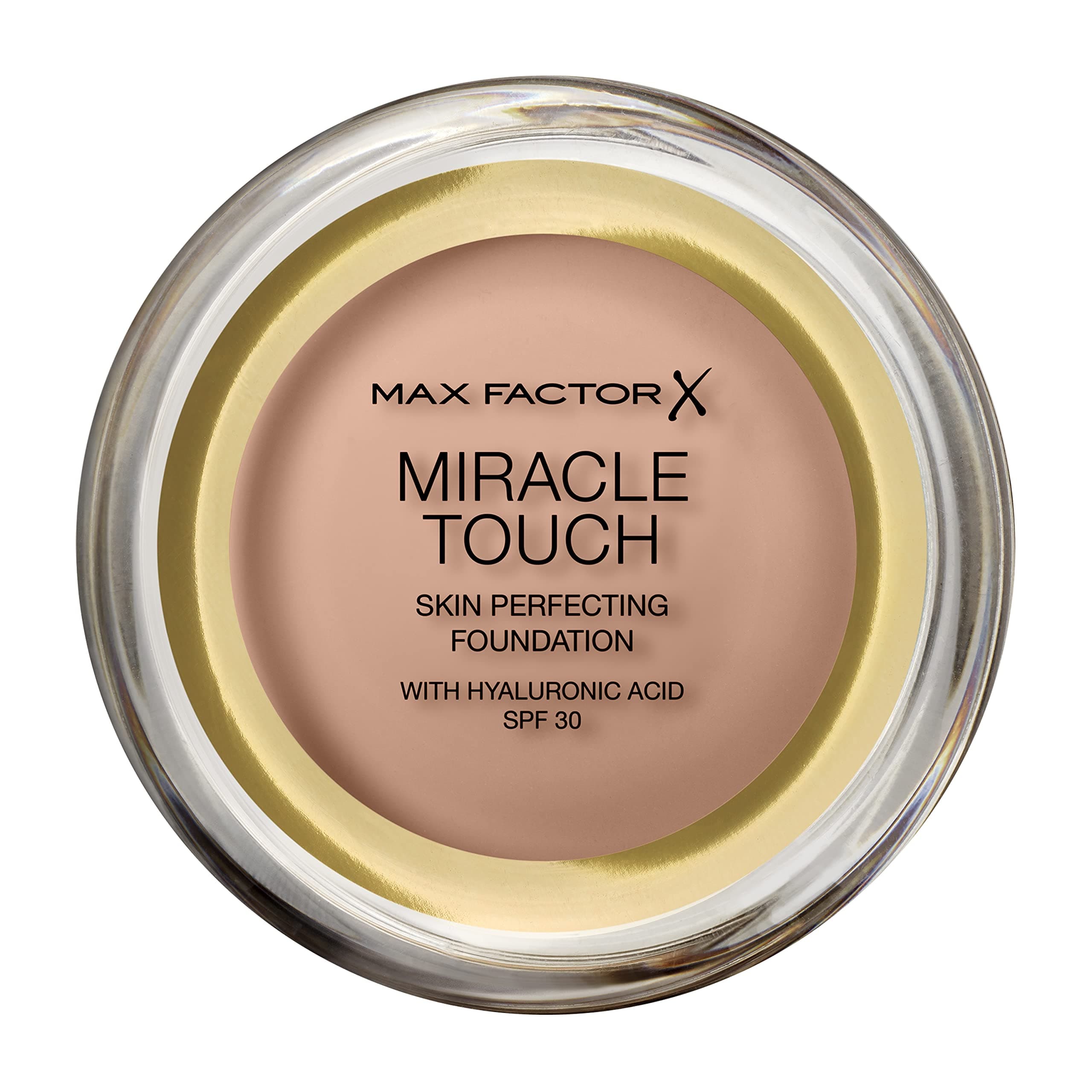 Miracle Touch Perfecting Foundation, Natural, Full Coverage, Lightweight and Moisturising Effect with Hyaluronic Acid and SPF 30 Formula, 11.5 g