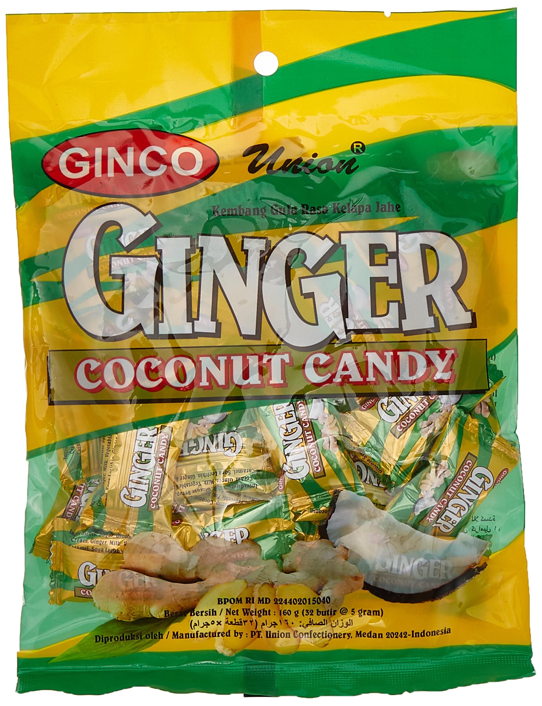 Ginco Ginger Coconut Candy 160 g