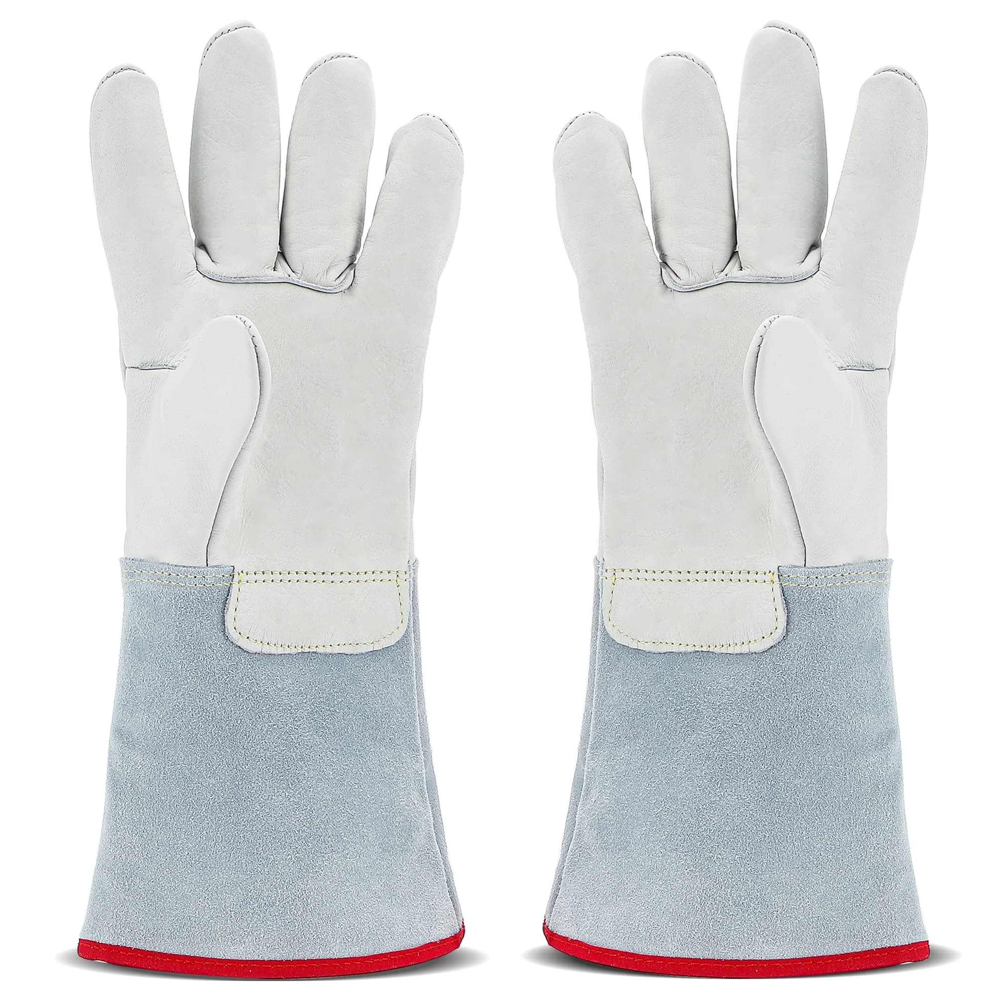 Bonvoisin Cryogenic Gloves 14.2"/36cm Long Mid-arm LN2 Protective Gloves for Liquid Nitrogen/Dry Ice/Cold Storage