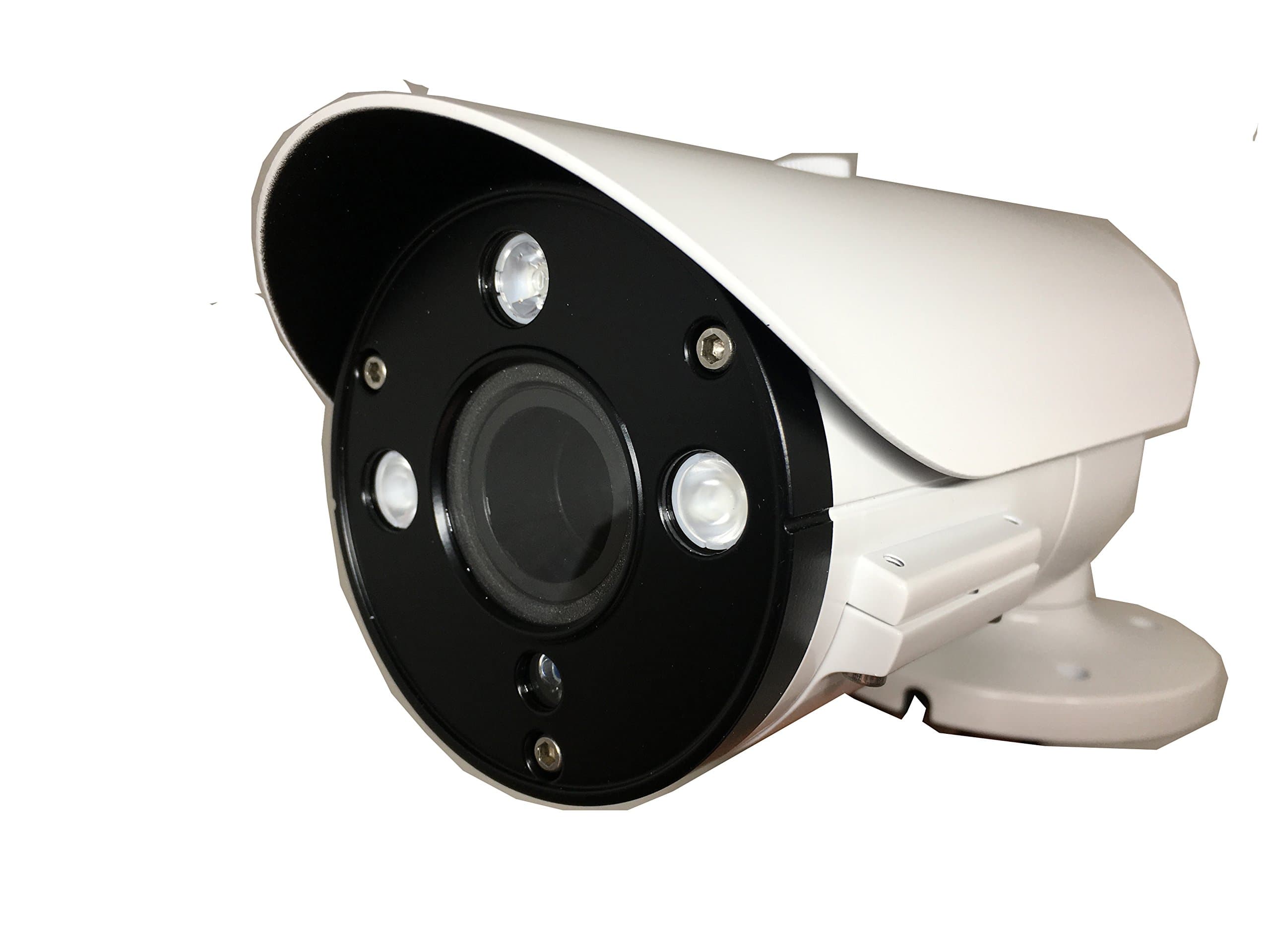 101AV Security Bullet Camera 1080P True Full-HD 4 in 1(TVI, AHD, CVI, CVBS) 2.8-12mm Variable Focus Lens 2.1Megapixel CMOS Image Sensor IR in/Outdoor DWDR OSD Camera (White)