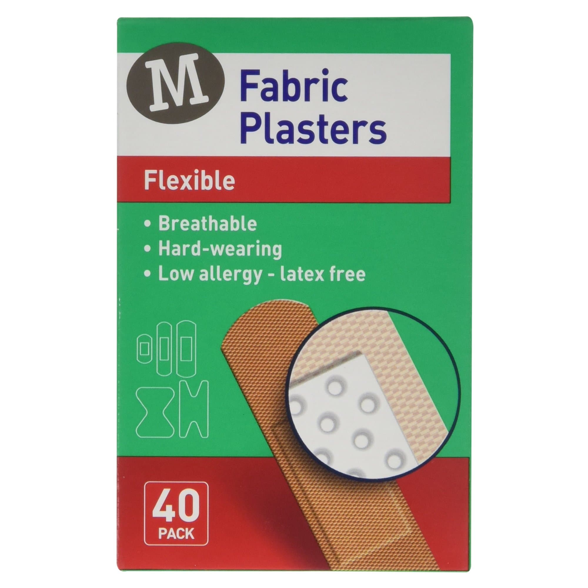 Morrisons Fabric Plasters, 40 Plasters