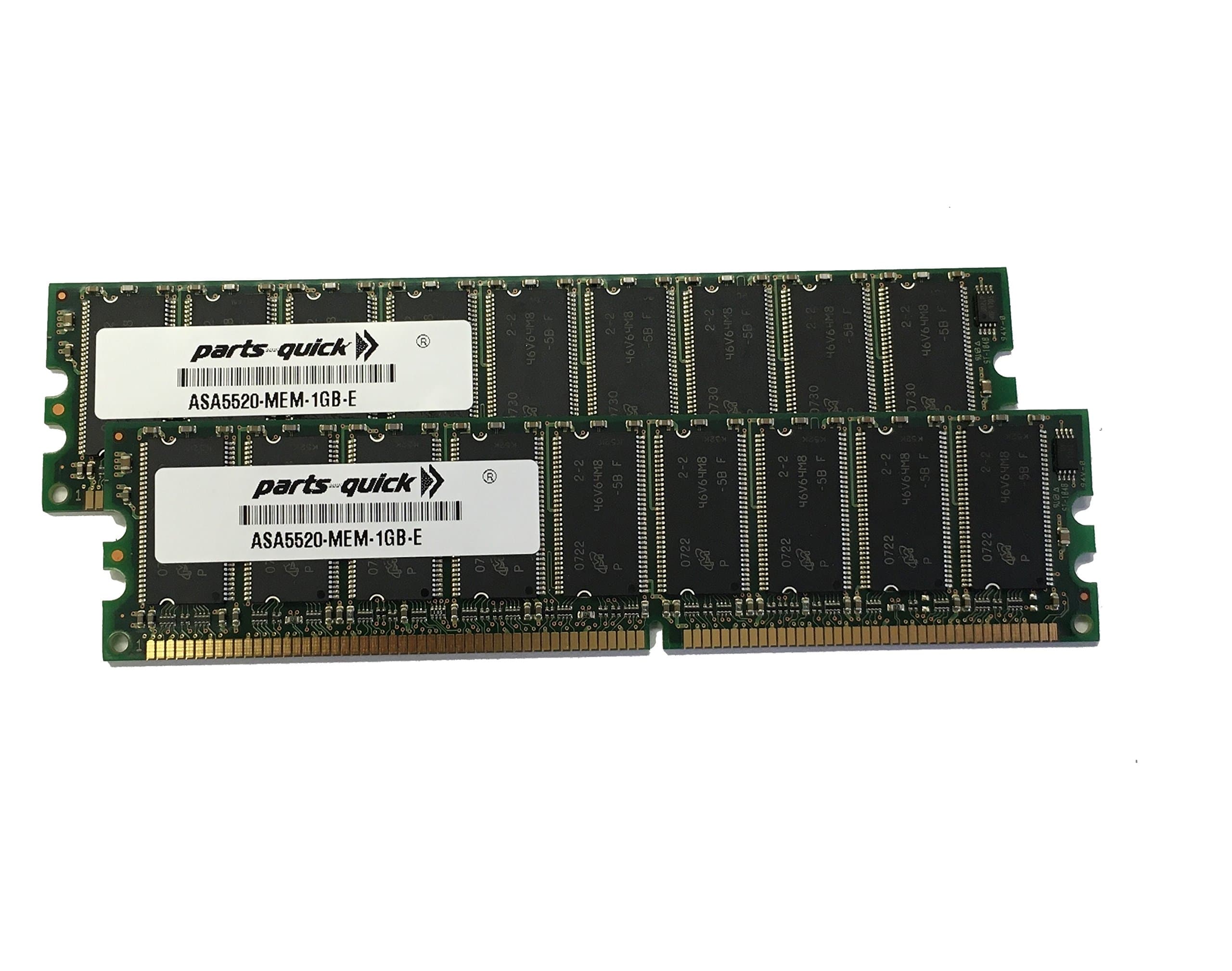 Compatible Memory for ASA5520-MEM-2GB 2GB (2 X 1GB) Memory for Cisco ASA 5520 (PARTS-QUICK ® Brand)