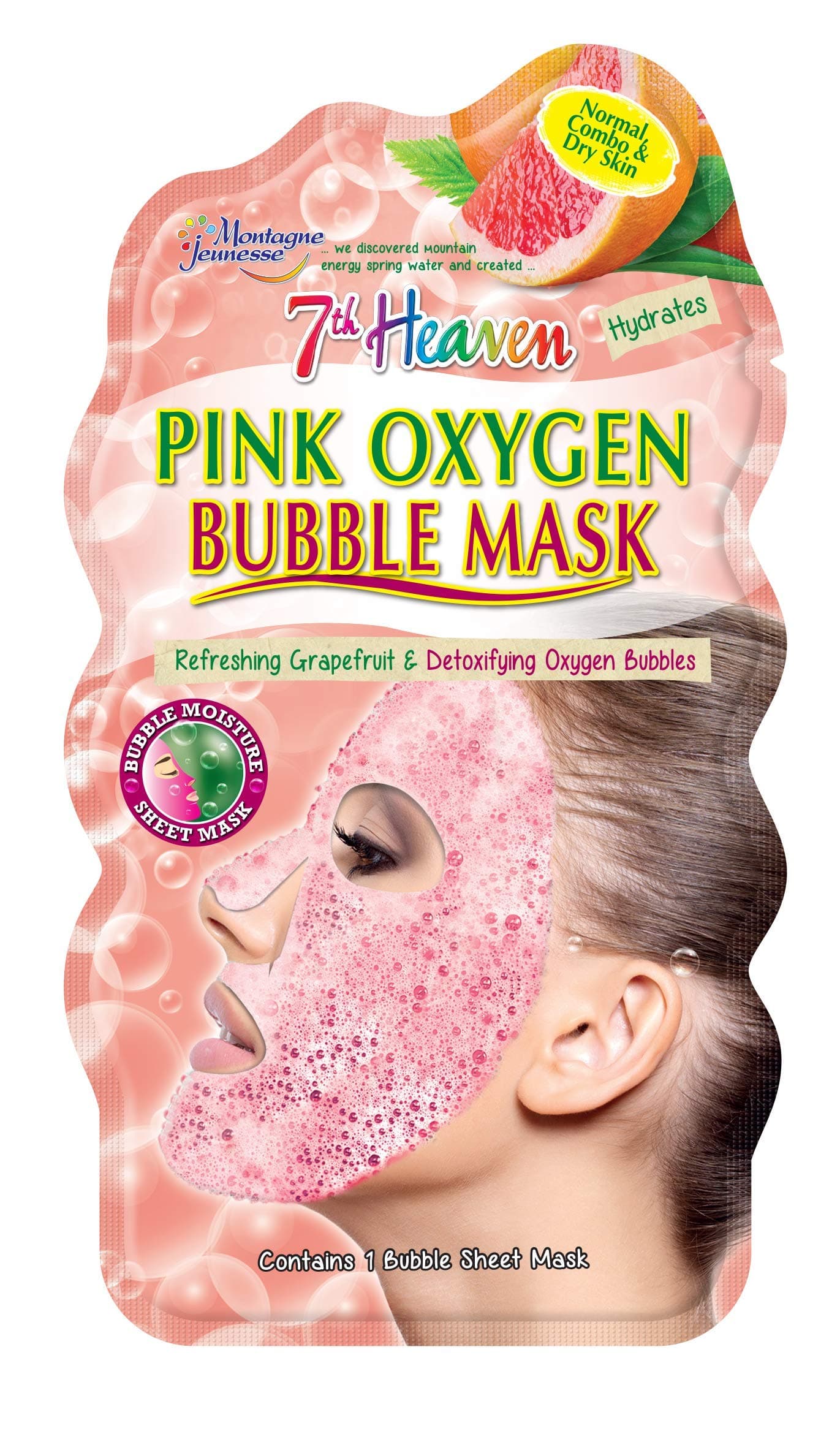 Pink Oxygen Bubble Mask