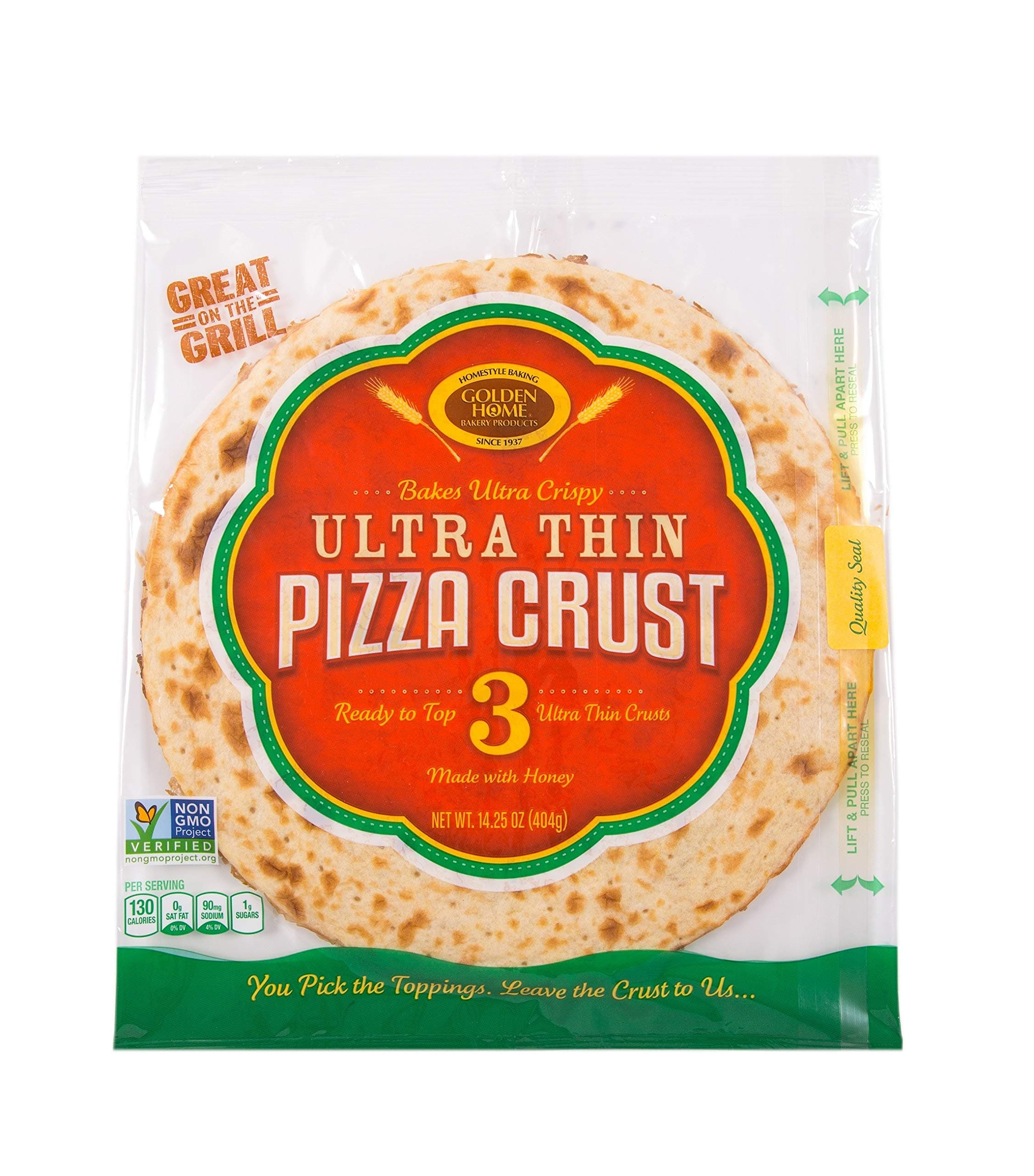 Ultra Thin Pizza Crust, 12" (3 Pack)