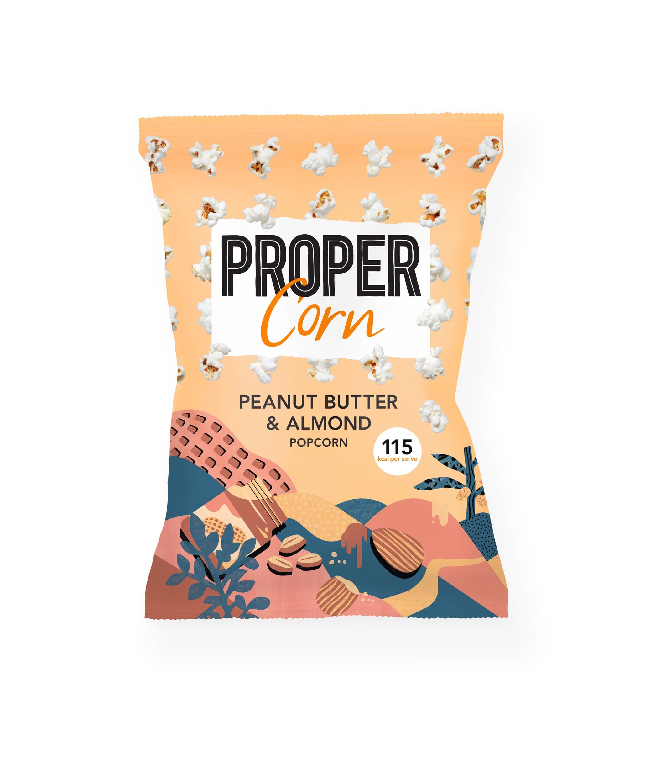 Propercorn Smooth Peanut & Almond Sharing Bag 90 g