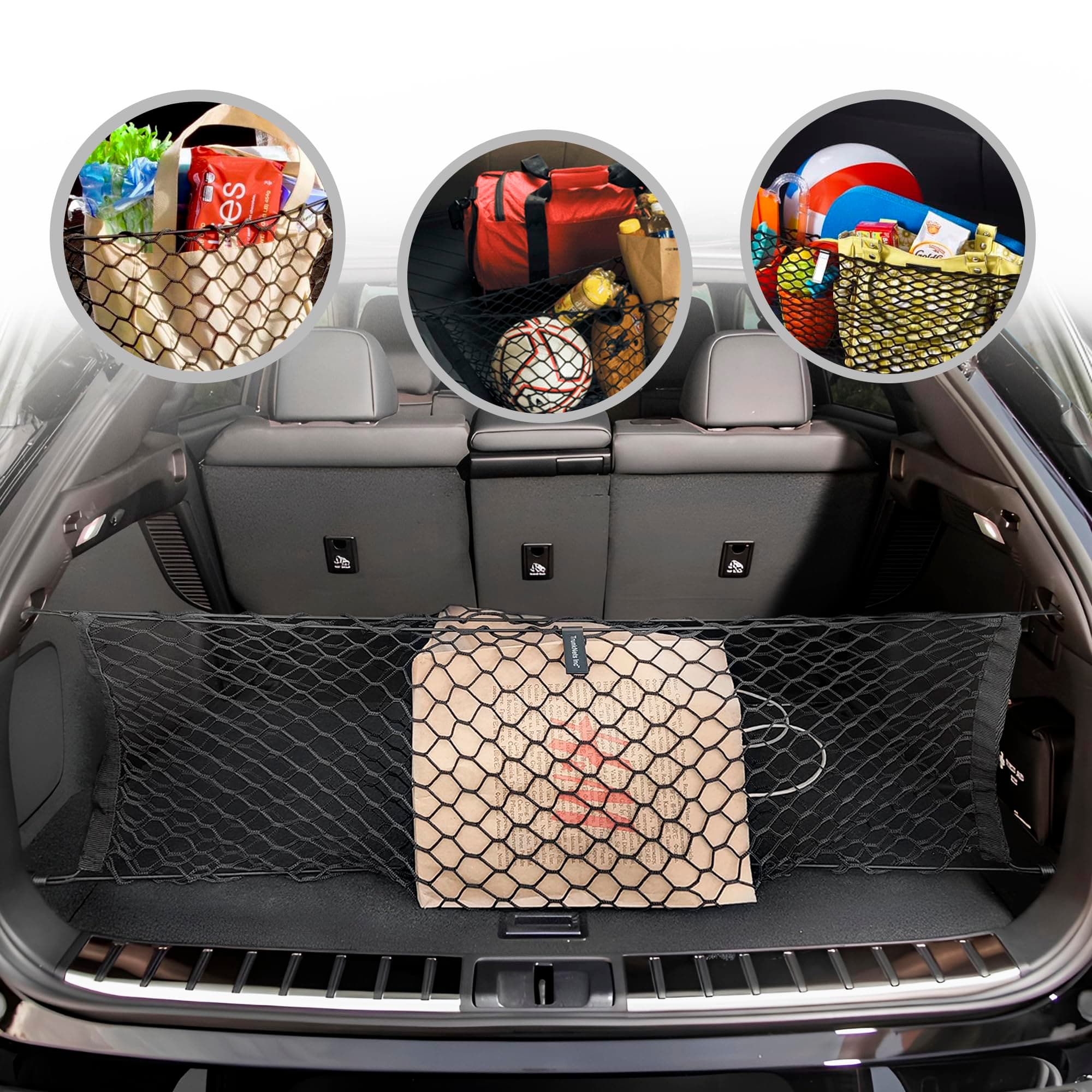 Envelope Style Automotive Elastic Trunk Mesh Cargo Net for Lexus RX RX350 2023-2026 - Premium Trunk Organizer and Storage - Luggage Net for Crossover- Best Car Organizer for Lexus RX